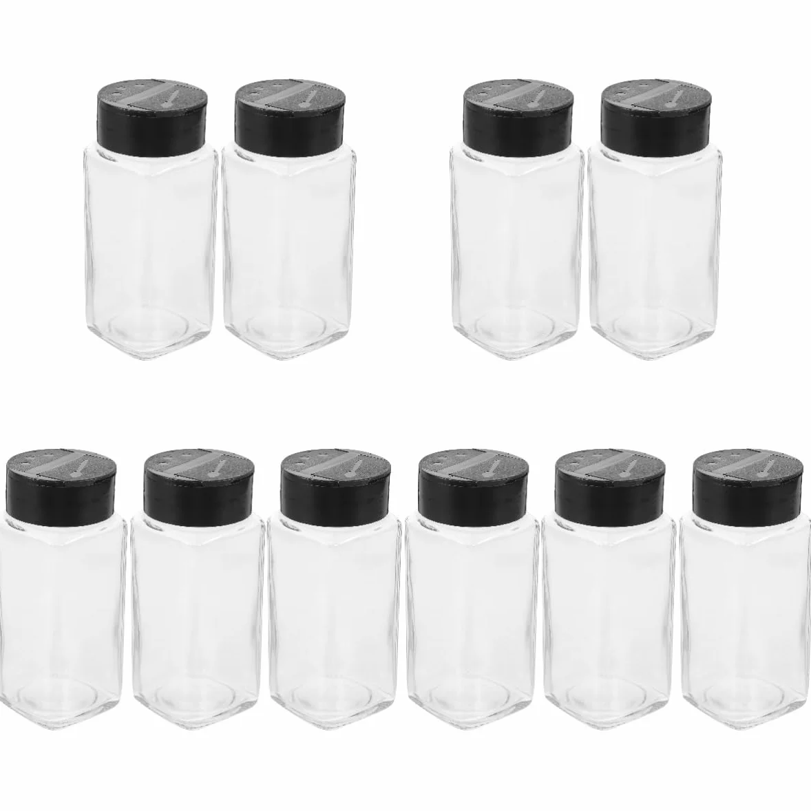 PRETYZOOM 5 Juegos Castor Saltadores De Sal Y Pimienta Botella De Ketchup Tanque Agua Frascos Especiarias Botella Especias Salero Y Pimentero De Oro Botellas De Sal El Plastico 2 Piezas * 5