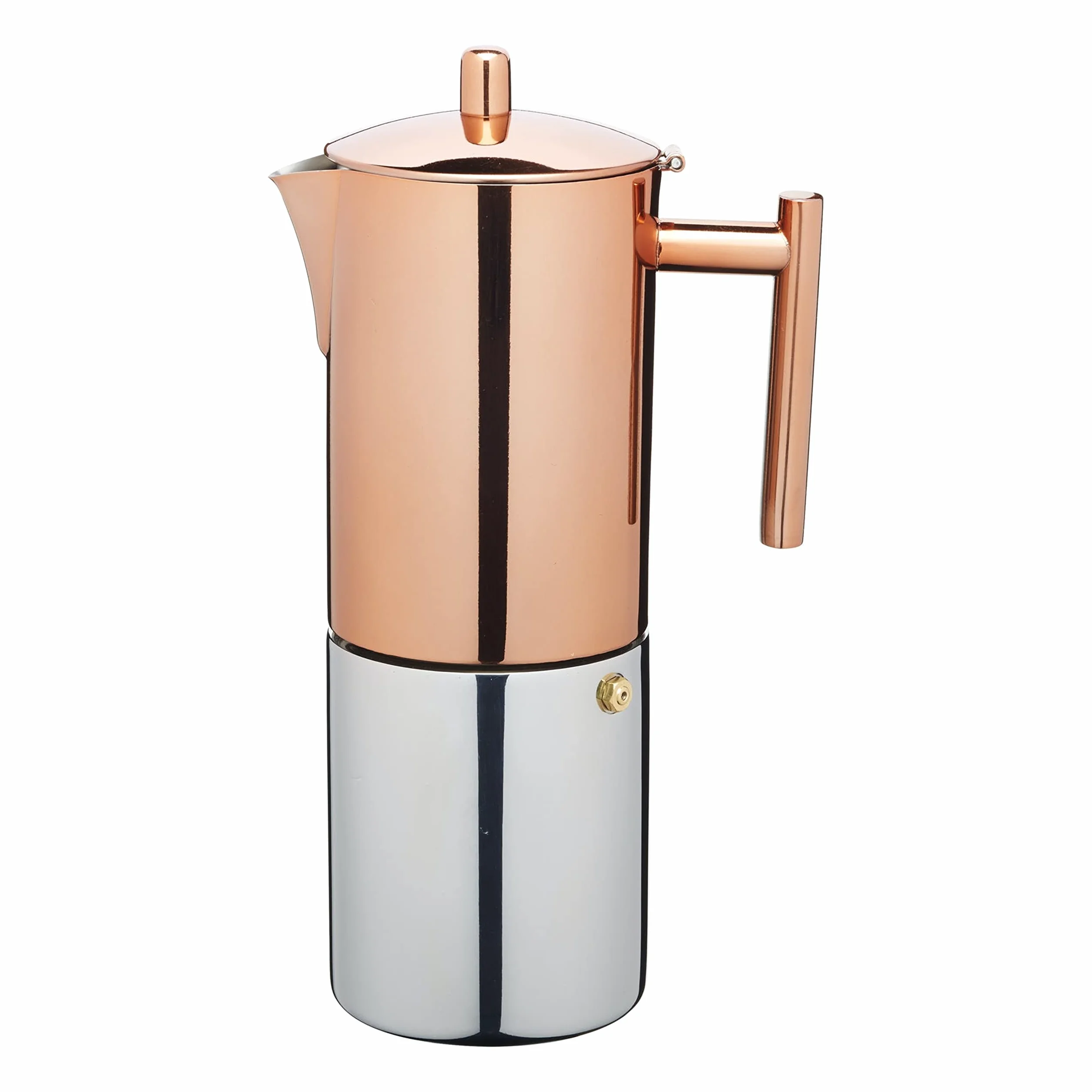 La Cafetière Cafetera espresso de cobre, acero inoxidable, 6 ml