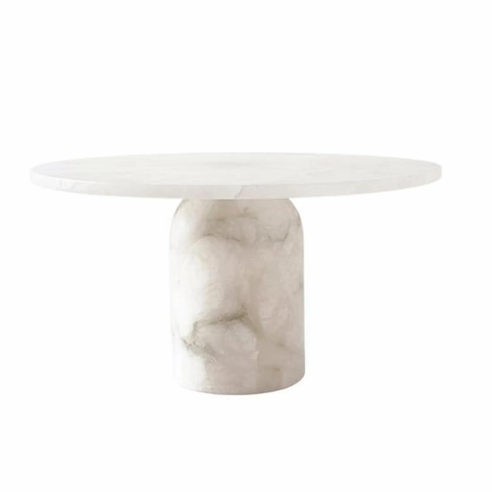 Bandeja de Mármol Color Claro Multiuso Bandeja con Pedestal Uso Decorativo Tazón Pedestal para Salón, Escaparate