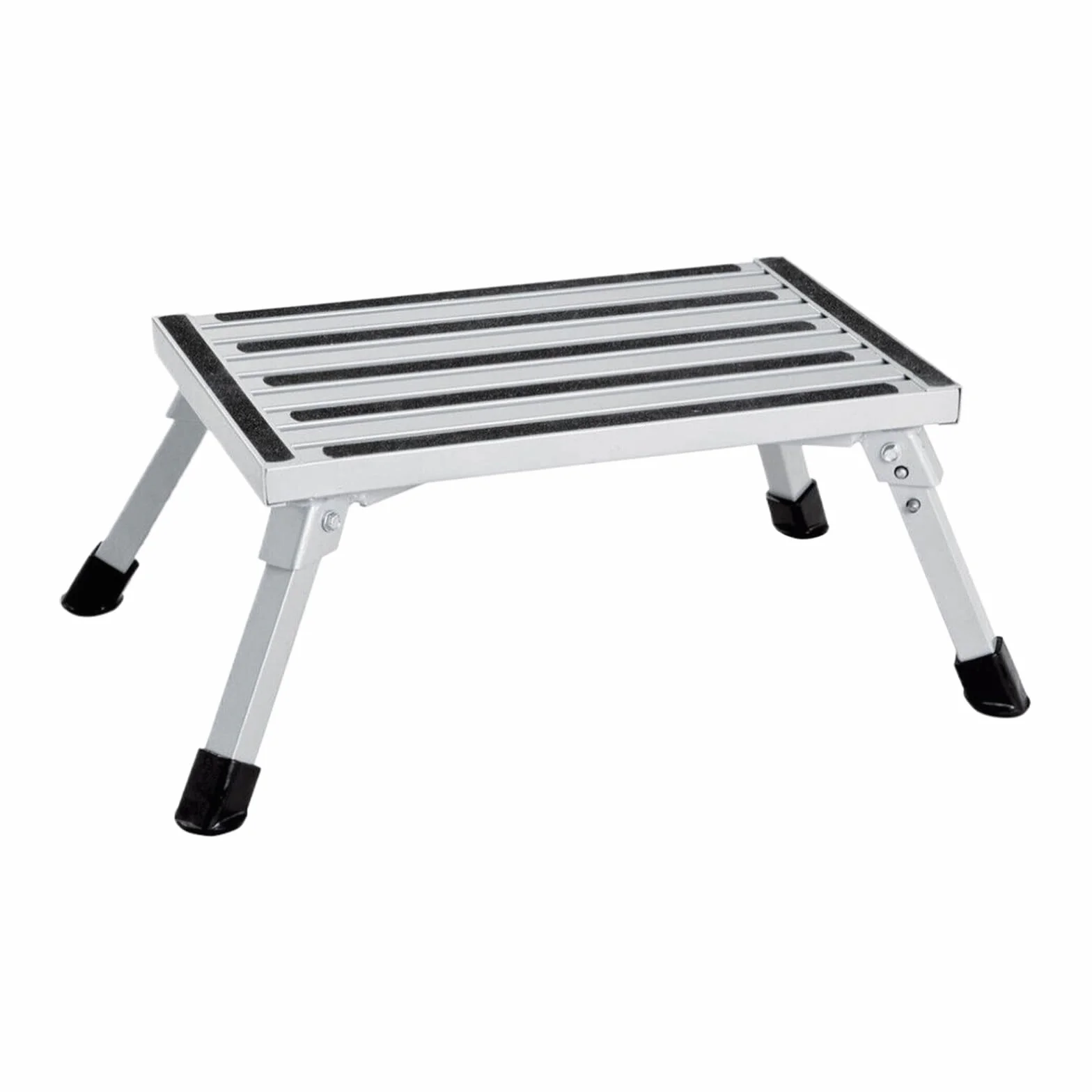 Taburete plegable de aluminio para vehículos recreativos, para adultos, ligero, portátil, plegable, para camioneta o cámper