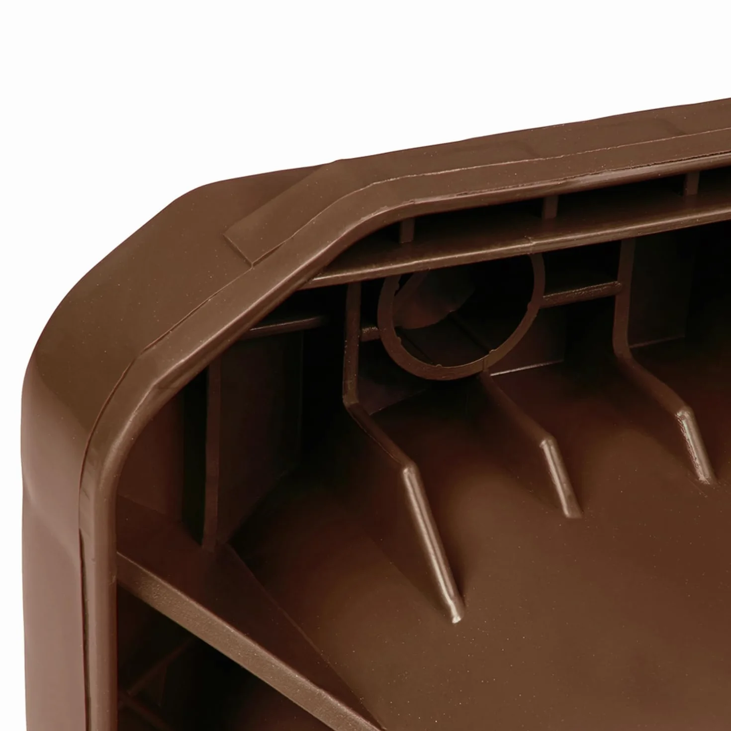 Jestic Cubo de basura 120 240 para basura basura con ruedas de goma silenciosas para recogida diferenciada, reciclaje interior exterior EN840 (240 Litros, Marrón)