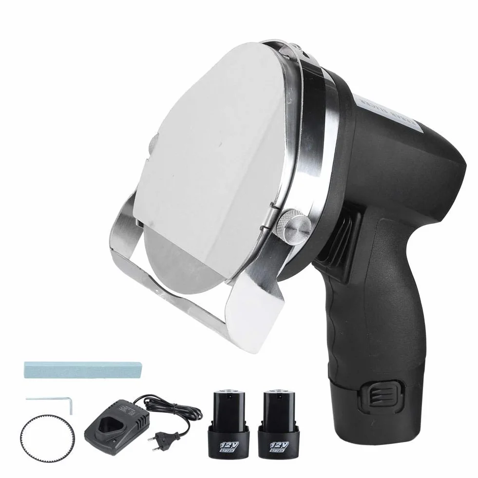 Cuchillo Kebab eléctrico, espesor ajustable Cuchillo Kebab eléctrico portátil Cortador de carne Herramienta de corte para el hogar Comerciales Carnes asadas Restaurantes UE 110V-240V