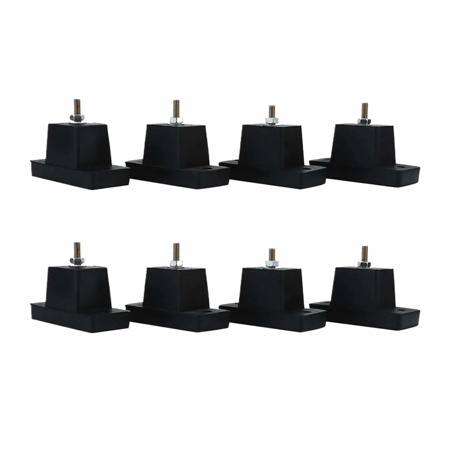 HIZON Almohadilla antivibración for Aire Acondicionado Exterior de 8 Piezas | Cojín for pies a prueba de golpes con soporte