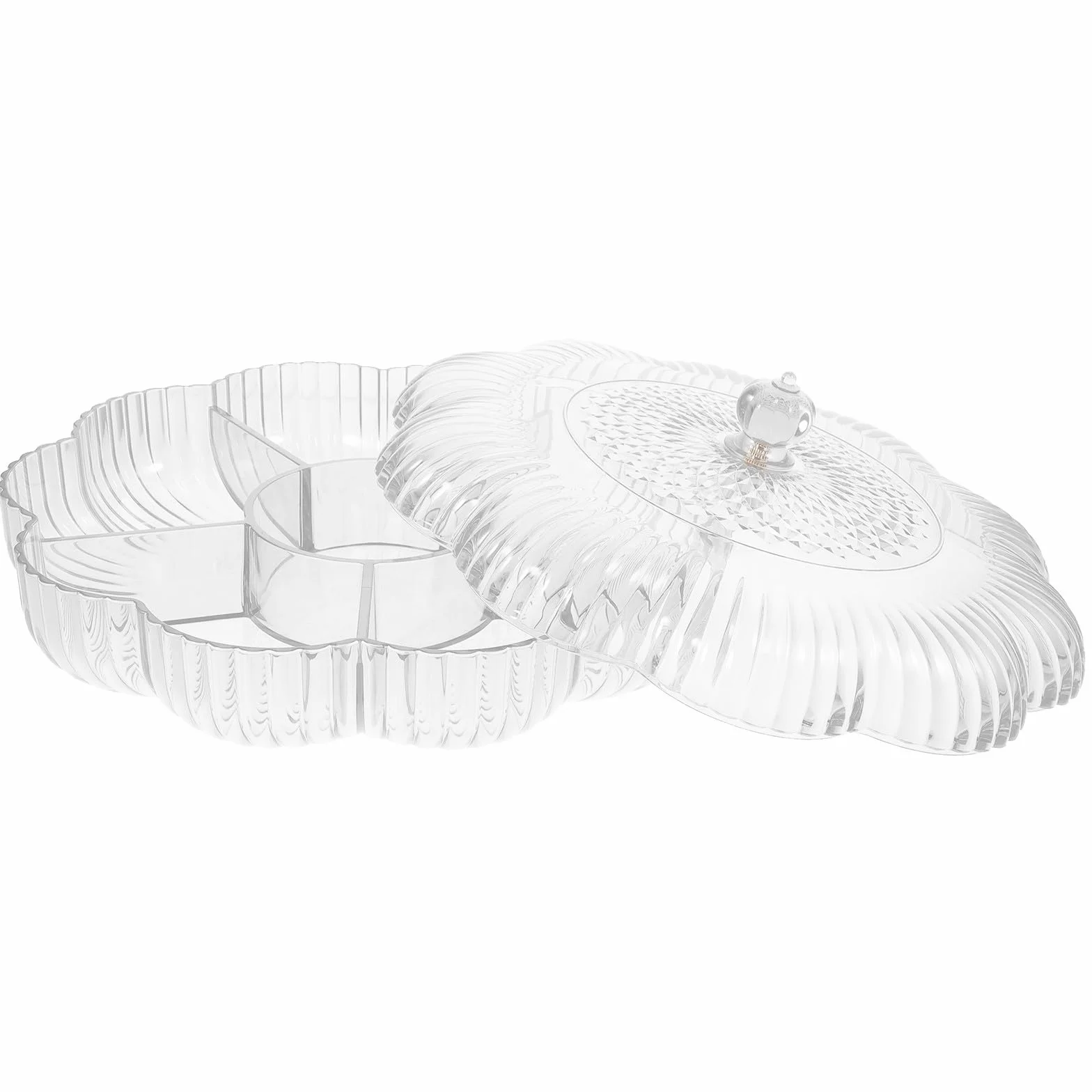 ULTECHNOVO Bandeja para Guardar Dulces Compartimentos de Ps para Snacks y Candy, Adecuado para Fiestas y Uso en Dormitorio, Diseño Moderno y Reutilizable