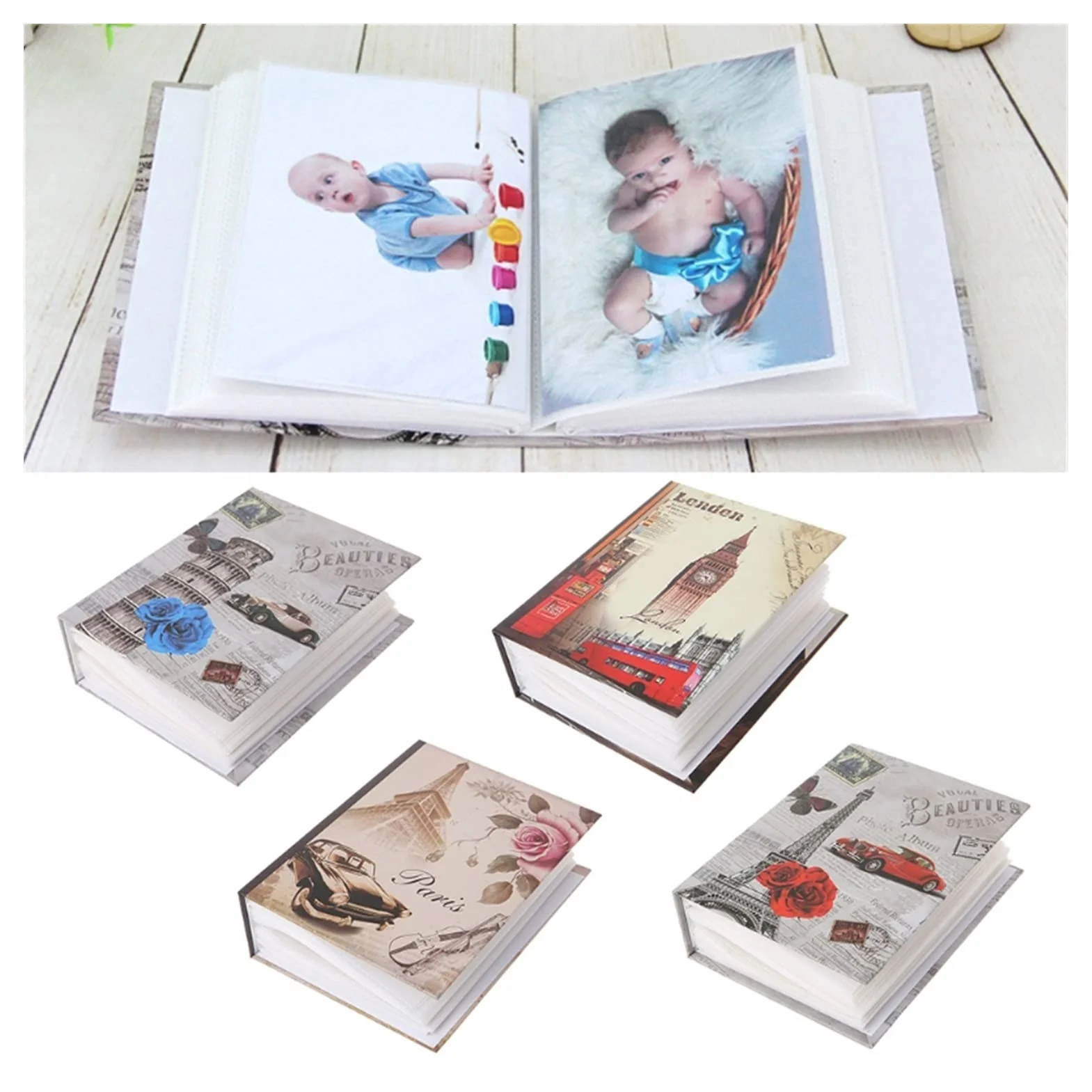 Álbum de fotos 100 imágenes Pocket Photo Album Photo InterSTICIAL Photo Niños Regalo de memoria Adecuado for álbumes de fotos familiares, amigos Álbumes de fotos, Amantes Álbumes de fotos Album de Fot