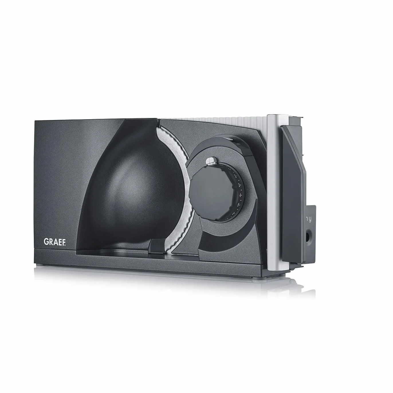 GRAEF MYtiny MT1006 - Cortadora plegable, 170 W, cuchilla Ø170 mm, metálica, corte 0-15 mm, compacta, pan, Made in Germany, gris hematita