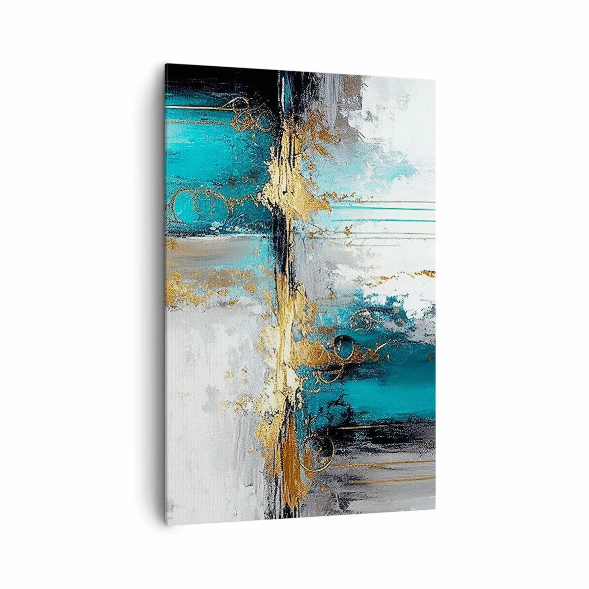 ARTTOR Lienzo Decorativo 80x120 cm Moderno Vertical Abstracto Arte - 5774 | Decoración Hola Cuadro sobre Lienzo Grande Arte mural Decoración del Hogar Salón Dormitorio Cocina Cuadros de Pared