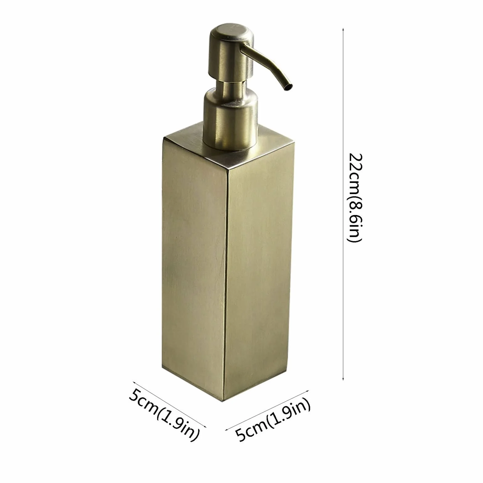 Ispensador De Jabón Cocina Acero inoxidable encimera dispensador de jabón (10 onzas) de pared de jabón dispensador adecuado for Fregaderos y encimera Dispensers Dispensador De Champú Y Acondicionador