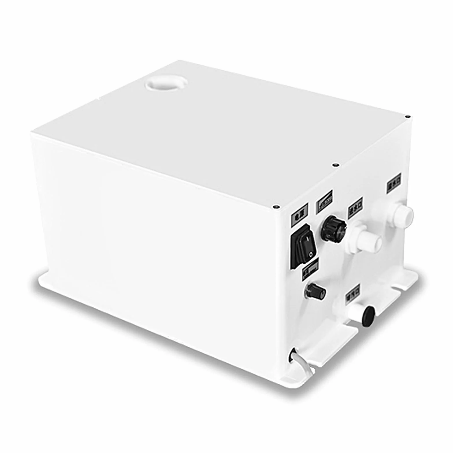 Humidificador de Airea Ultrasónico, 3.5L Humidificador de Acero Inoxidable con Doble Salida de Vapors, Partículas Atomizadas de 3-5nm para Comercial Industrial(37 * 26.5 * 20cm (180W))