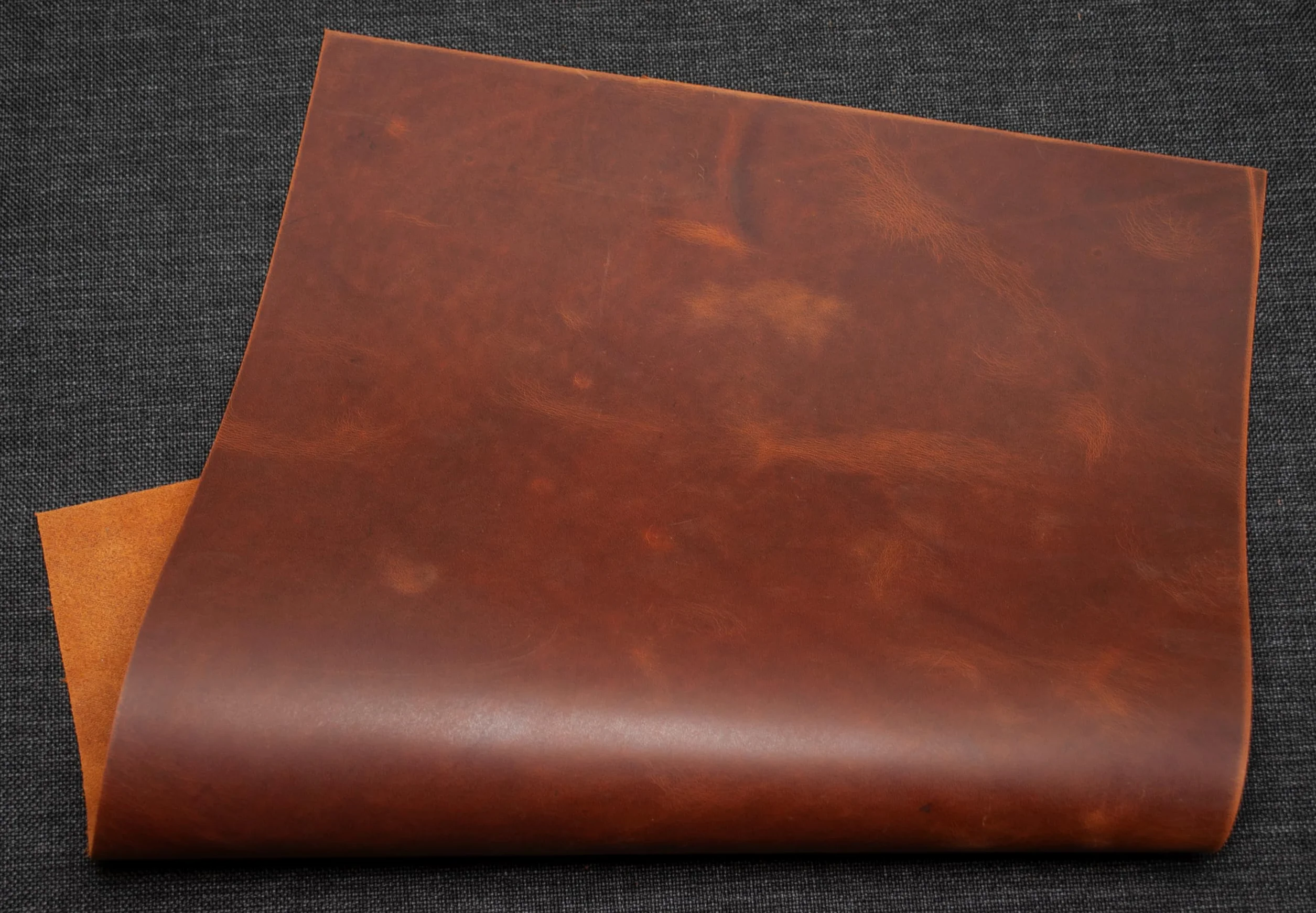 Piel de vacuno Pull-Up Crazy Horse de 1,7 mm, tamaño A5 x 6 unidades (Brown Whiskey 1,7 mm)