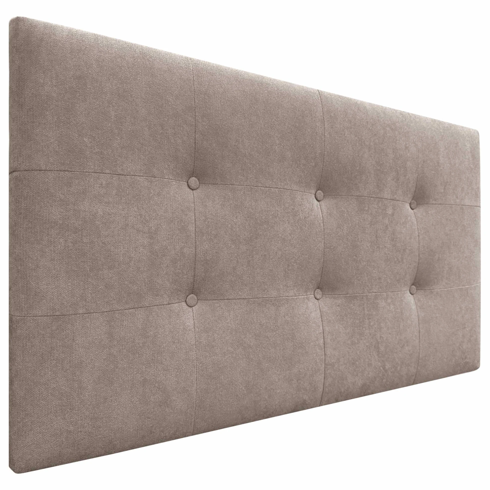 DHOME Cabecero, Cabezales de Cama Acolchado Capitoné 8cm de Grosor. Cabezal tapizado ACUALINE Tela y Polipiel. Cabeceros de Cama Matrimonio e Individual (Tela Tierra, 110cm (Camas 80/90/105))