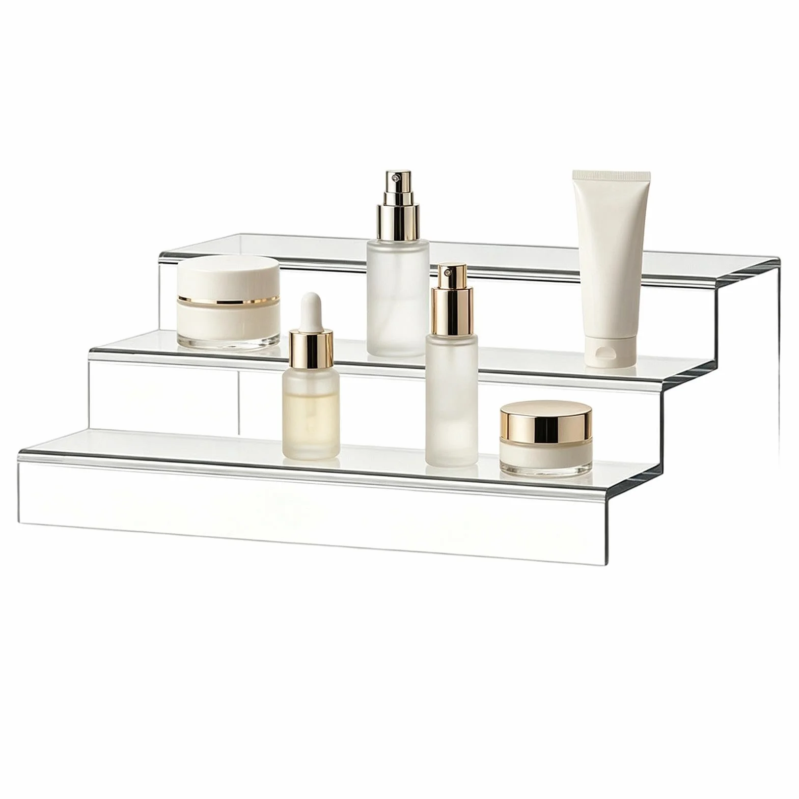 Genérico Organizador para Latas 3 Niveles Expandible con Asas | Porta Latas Organizador de Armario Dispensador Cocina, Encimera, Hogar, Restaurante, Condimentos, Maquillaje