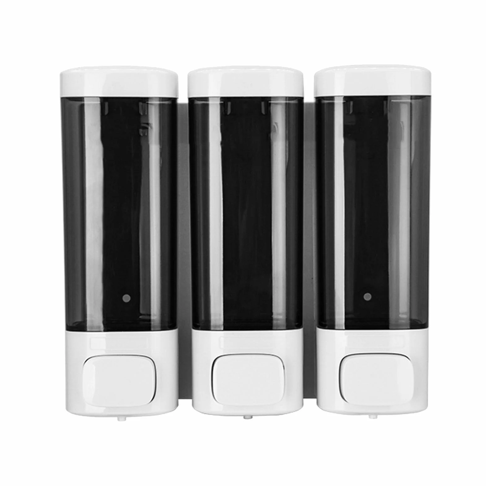 Dispensador de jabón para Ducha, Manual de Montaje en Pared de 3 cámaras a Prueba de Fugas para baño y Cocina