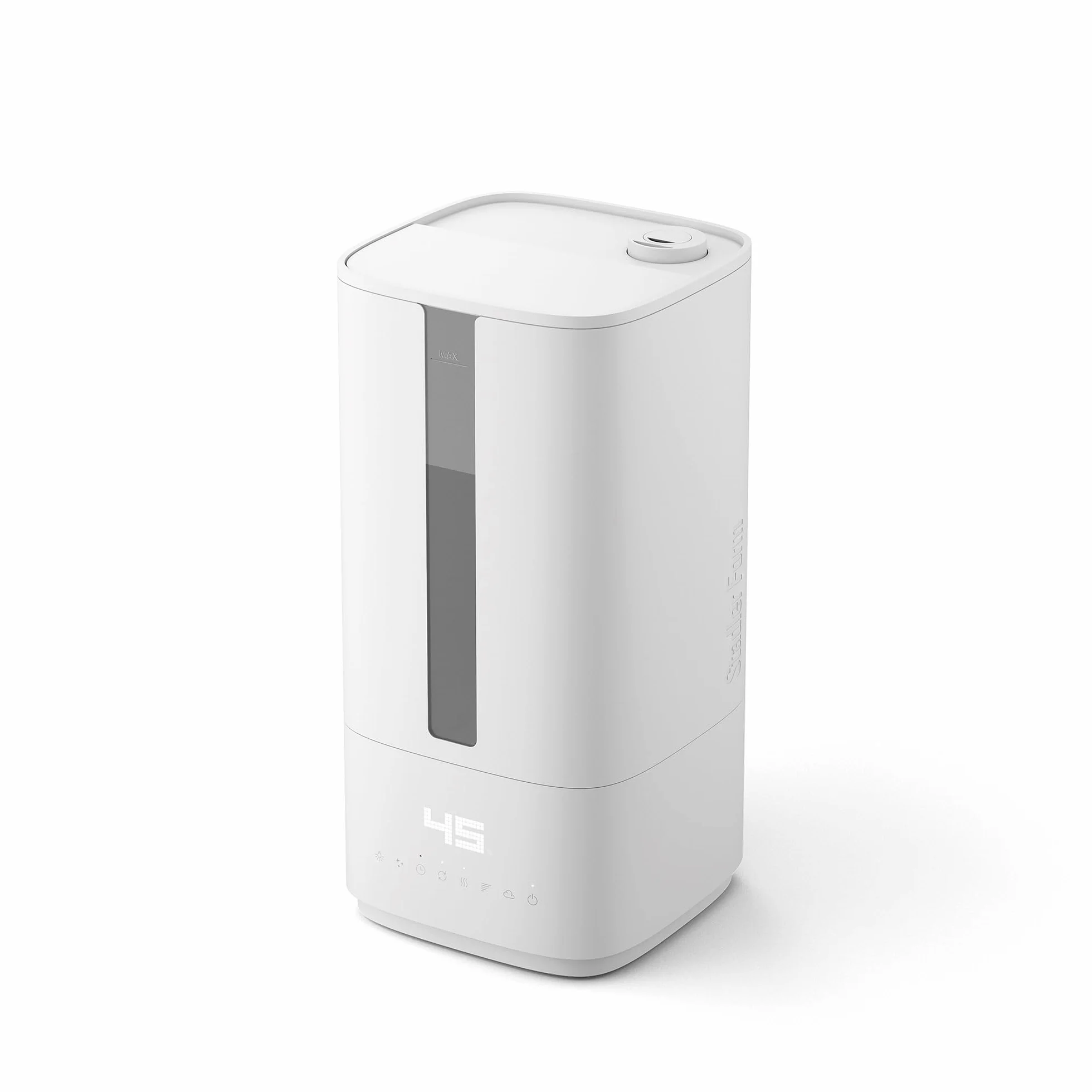 Stadler Form humidificador Oliver, espacios de hasta 60 m², silencioso, pequeño, potente, humidificador para habitaciones, 6 modos, modo automático, los LED se pueden apagar, niebla libre de bacterias | Humidificador potente de 6 niveles, modo automático,