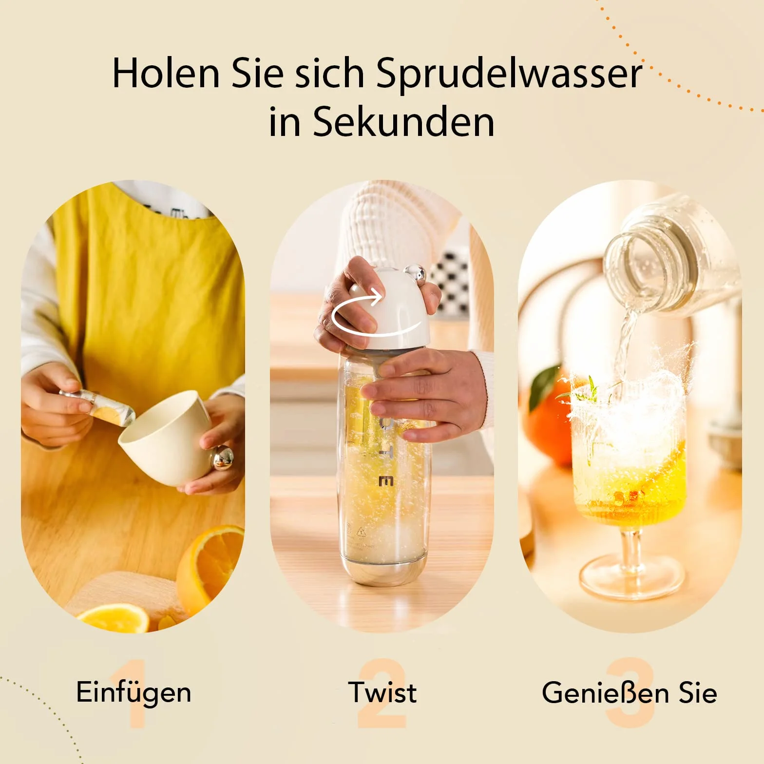 OTE Máquina de agua con gas portátil Doble capa PET Máquina de transmisión de soda portátil Segura 450 ml Personal PET Seltzer Stream Carbonatador Sin electricidad Sin BPA(no incluye cartuchos de Co2)
