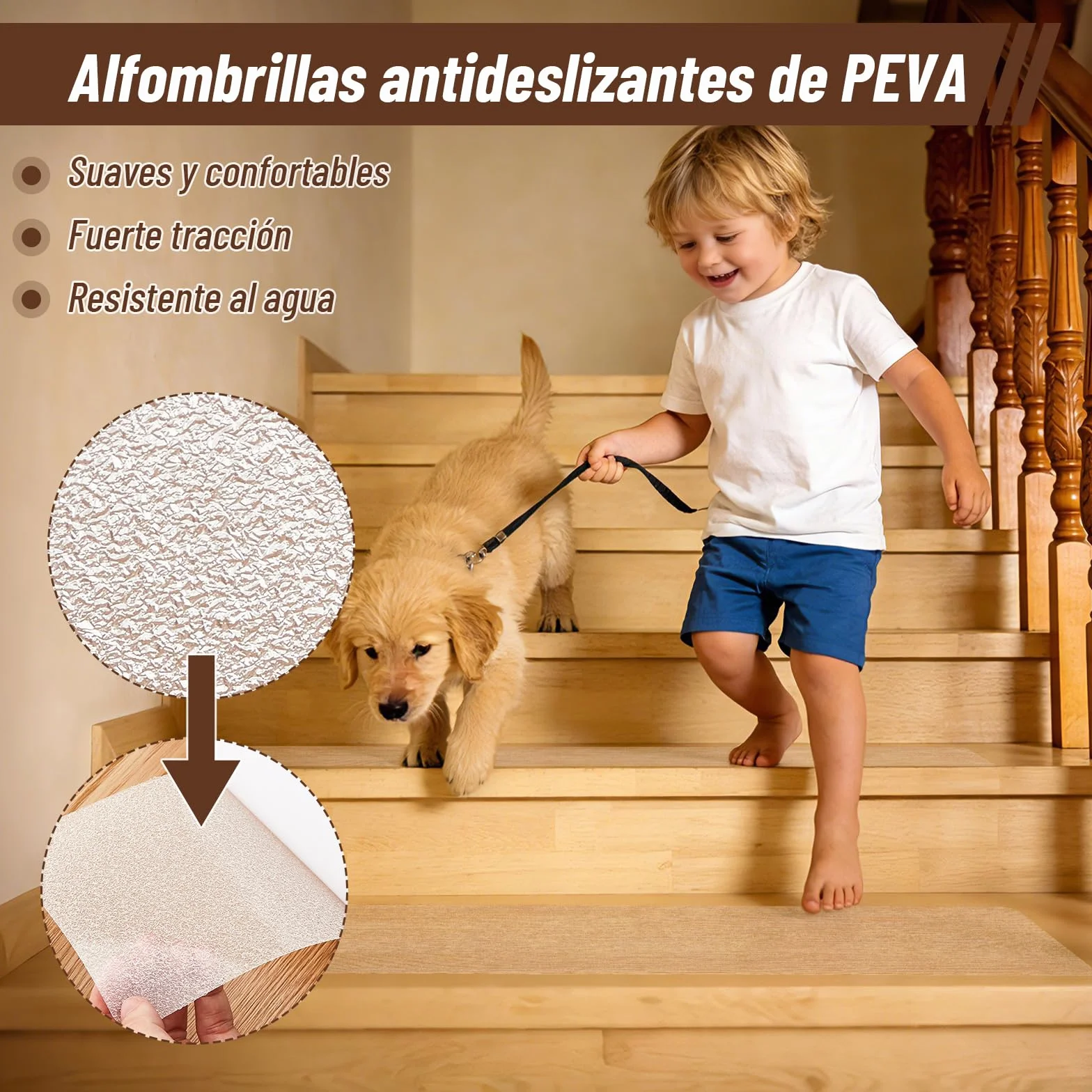 15 Piezas Antideslizante Escalera Transparente 80 x 15 cm, Autoadhesivos Alfombrilla Antideslizante Escalera, Suave y Cómoda, Apta para Suelos Lisos como Suelos de Madera, Baldosas, Cristal