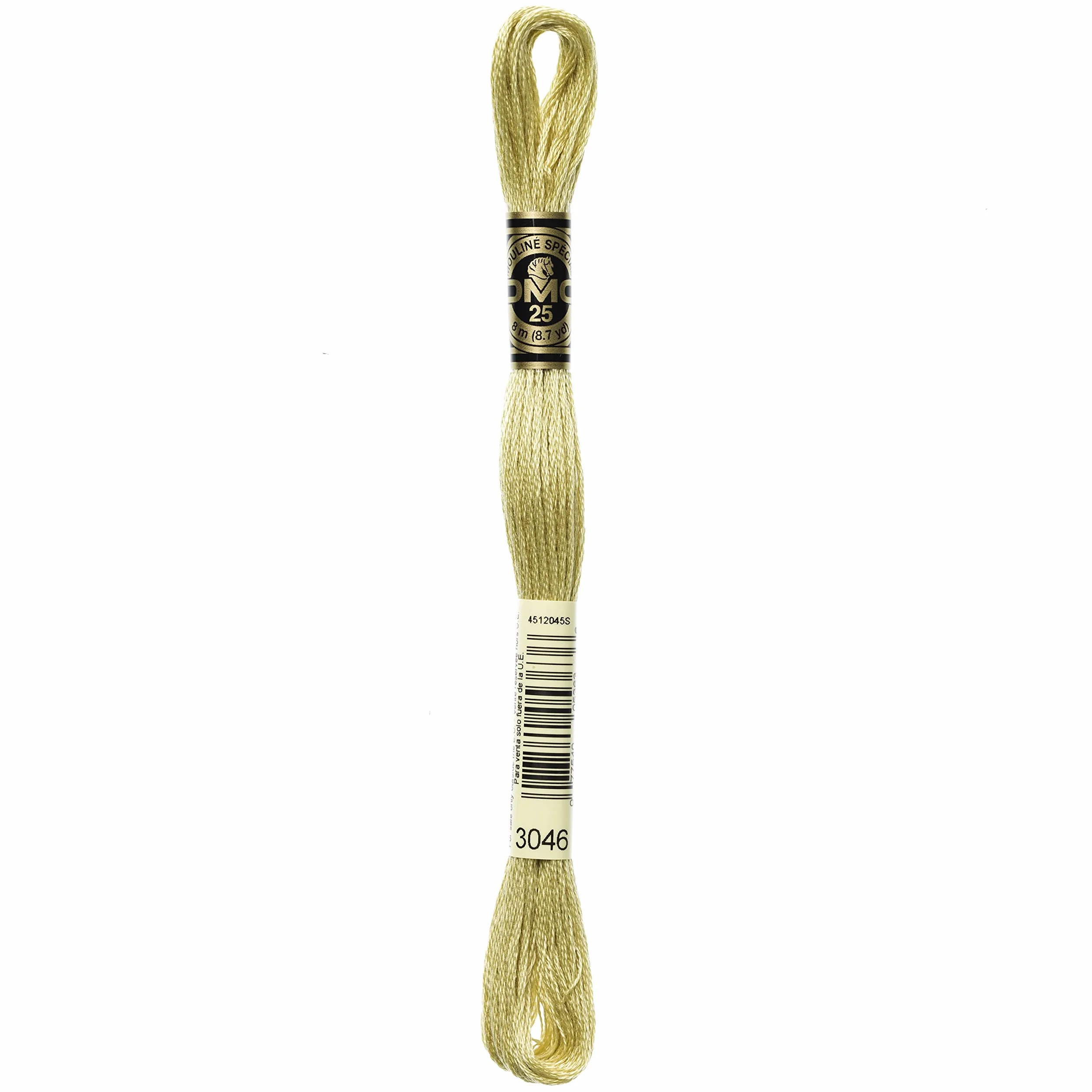 DMC Hilo de Bordado algodón Hilo, Medium Amarillo Beige