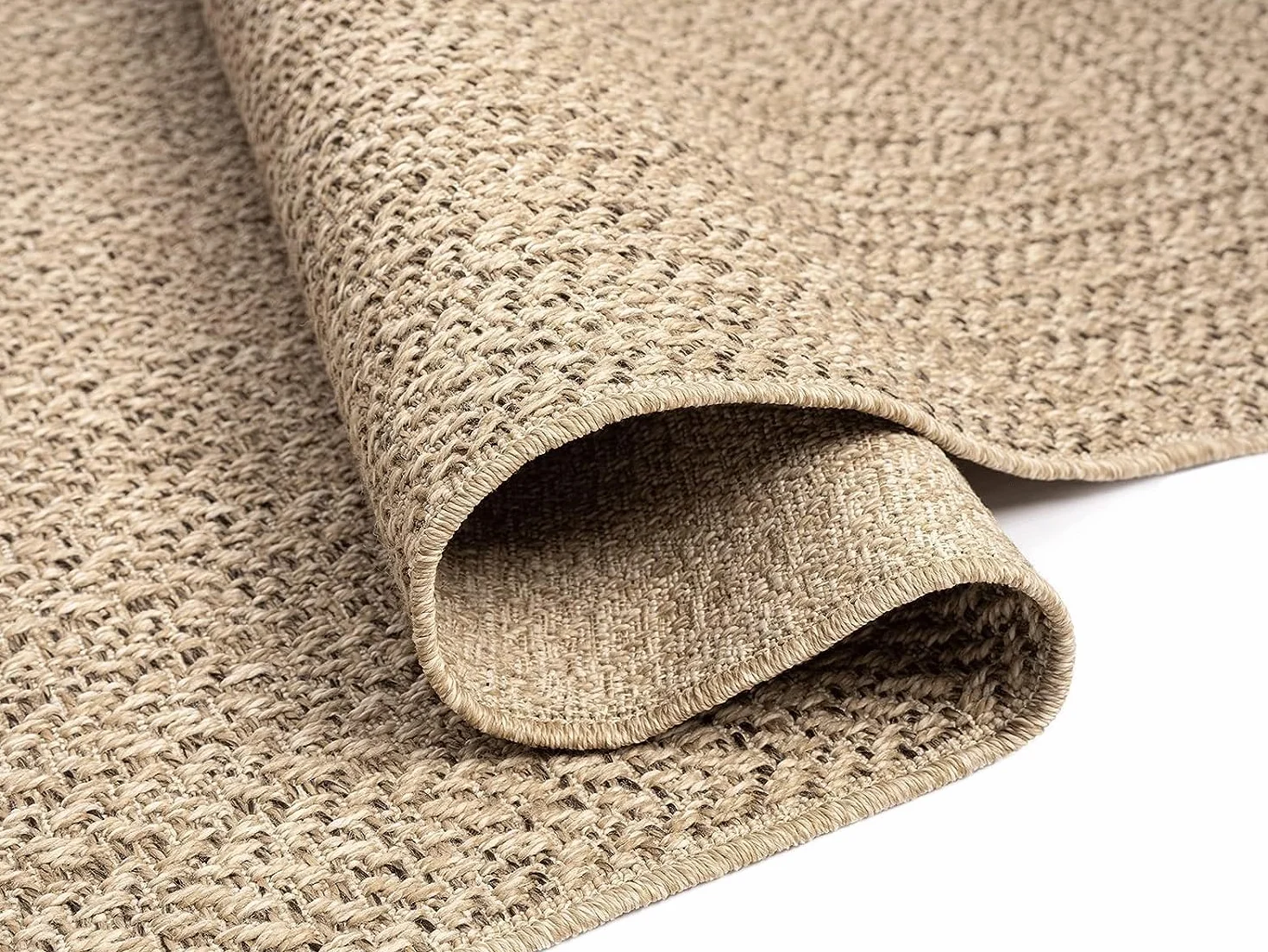 Mias Teppiche Kinsley Alfombra de Yute Natural para Exterior Resistente a la Intemperie