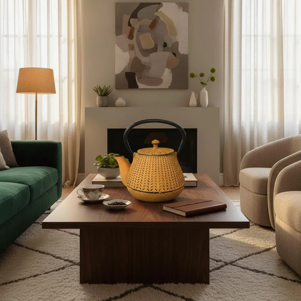 Tetera 1L de Hierro Colado con Diseño Elegante y Moderno