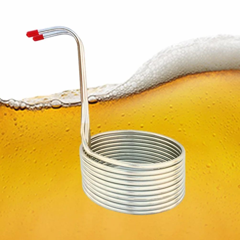LOVIVER Enfriador Enfriamiento Tubería de Cervecería Suministros de Cocina Enfriador Hidráulico Serpentín de Enfriamiento de Cerveza