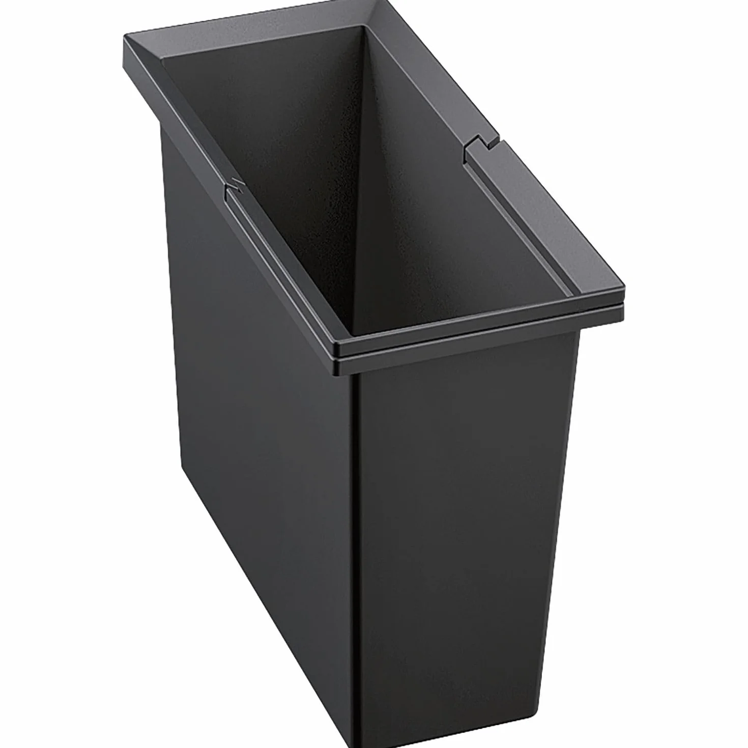 BLANCO Cubo de basura de 15 litros, apto para sistema de separación de basura, plástico antracita