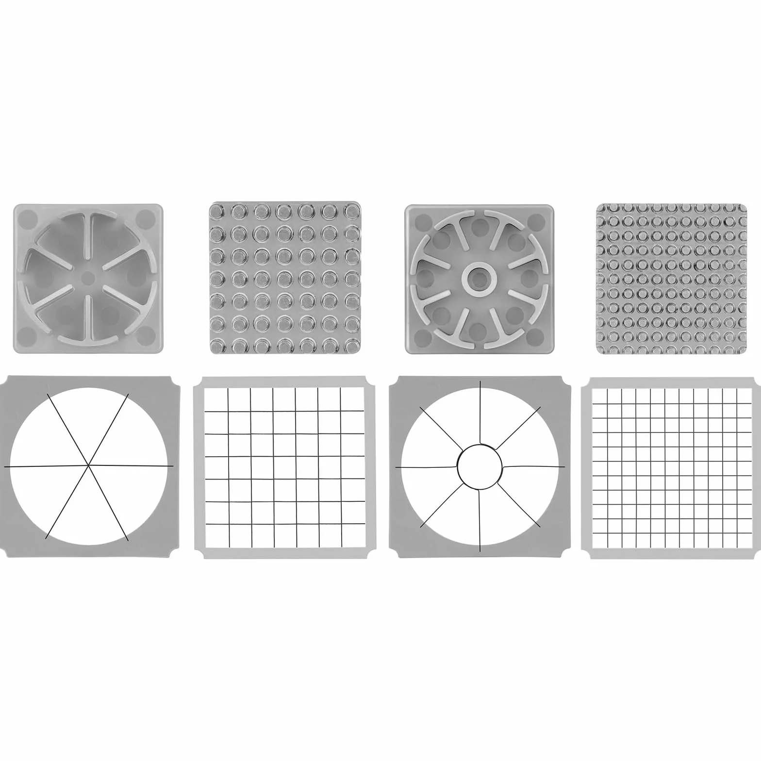Royal Catering - RCKS-4 Multi Cutter - Cortador de Verduras Manual 5 Cuchillas - 60 x 20,5 x 54 cm