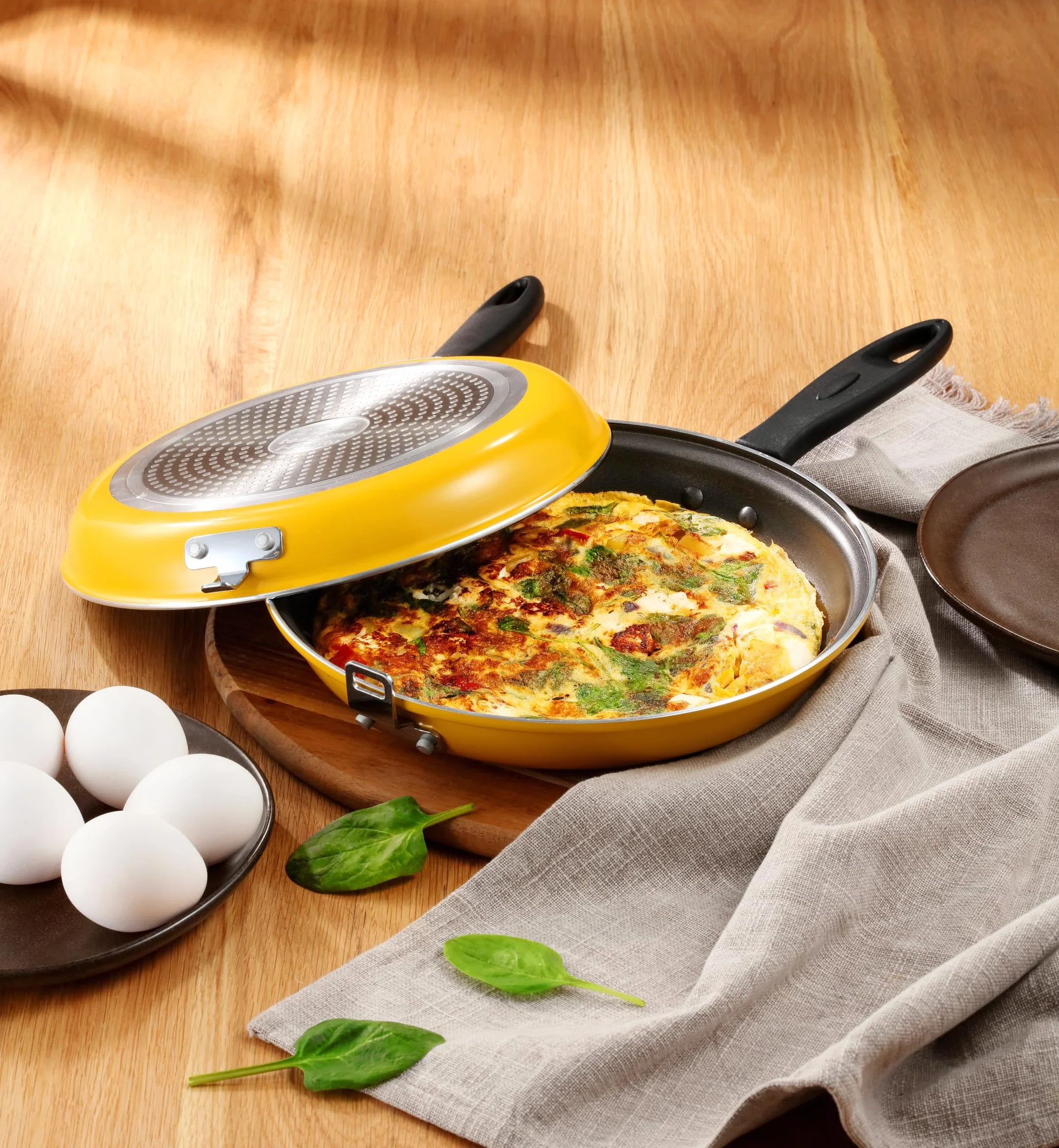 Tescoma i-Presto 594347 Sartén doble para tortilla antiadherente, diámetro 26 cm, inducción, línea i-Presto