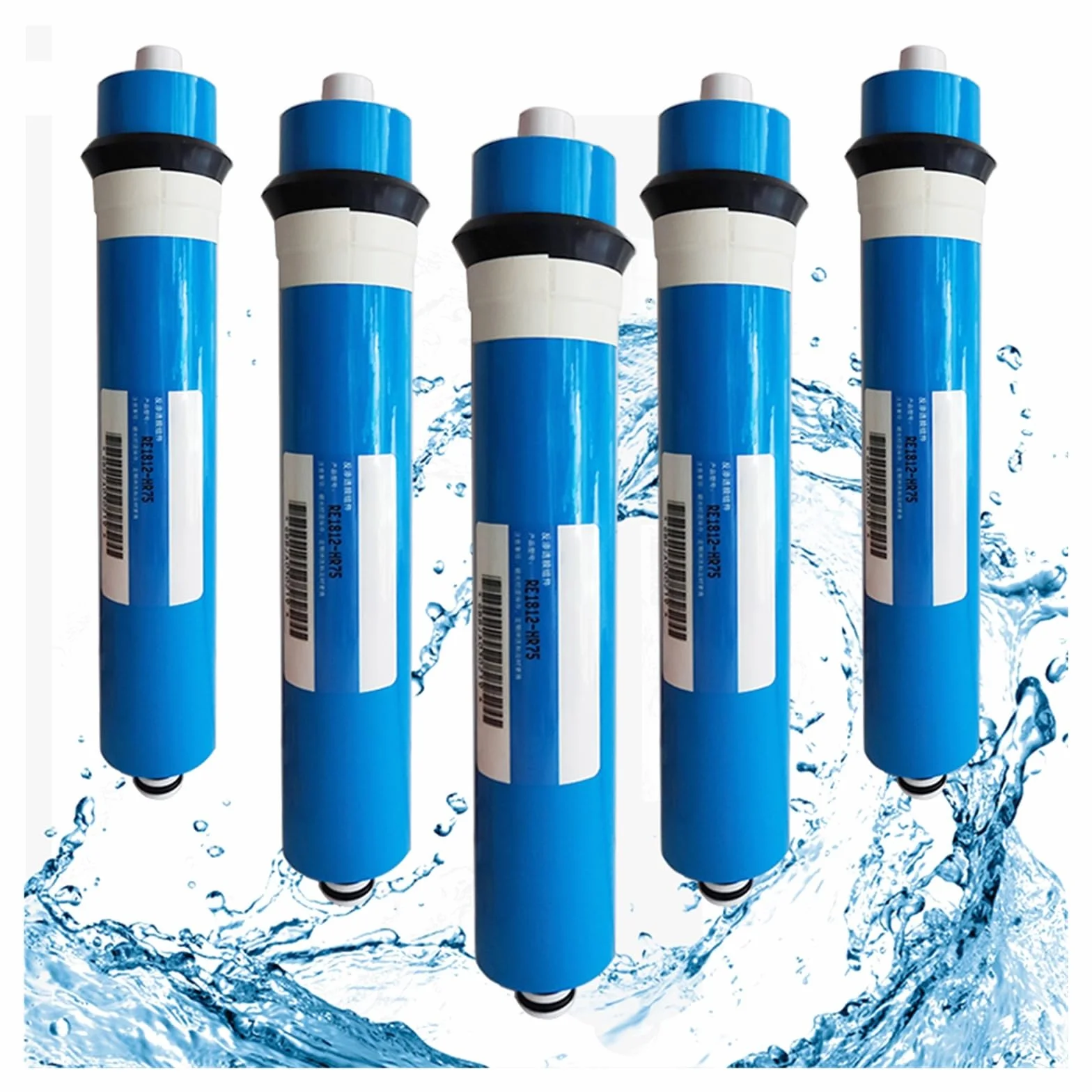 Reemplazo de membrana RO de ósmosis inversa for cocina casera | Purificador de filtro de sistema de agua, tratamiento de agua potable 75/100/150/200GPD(3012 400GPD)