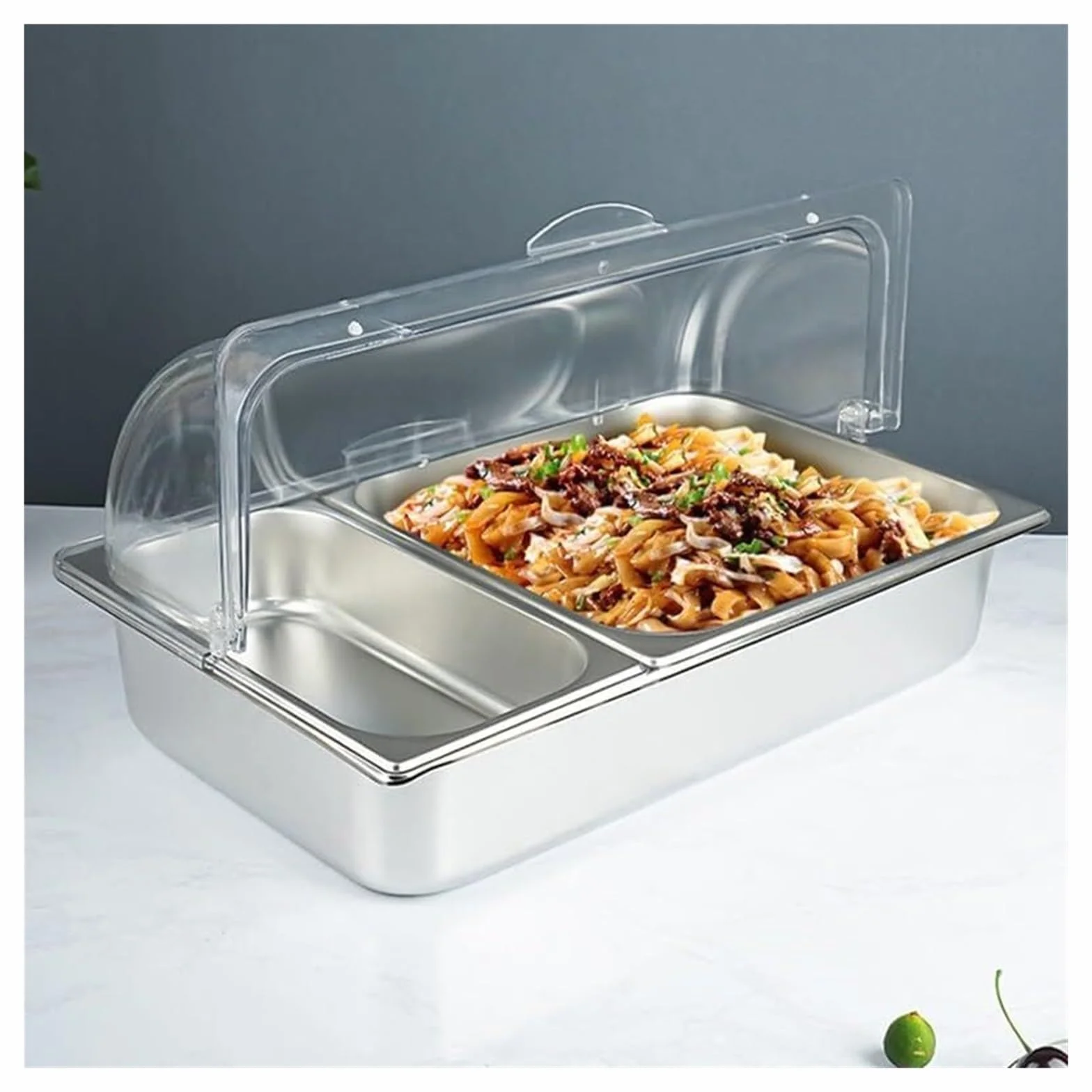 Estante de especias, dispensador de condimentos comercial con tapa transparente para restaurante, cocina, fiesta