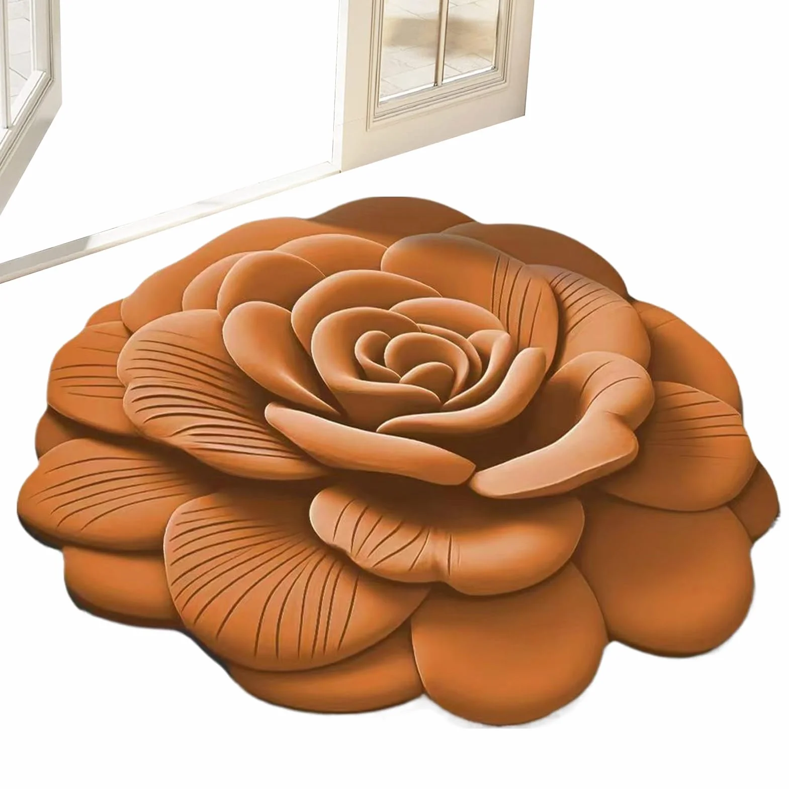 Alfombras de Ducha para baño, Alfombrilla de Ducha Antideslizante Floral 3D, Almohadilla de Reutilizable para Puertas, Puertas, pasillos, entradas, Alfombra de | Reutilizable En Entrada De Aseo, Sala De Estar, Dormitorio Y Cocina