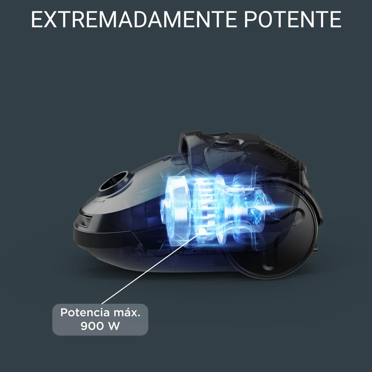 Rowenta Compact Power Parquet - Aspiradora con Bolsa, Motor de bajo Consumo 900 W, filtración Avanzada de 3 Niveles, Bolsa Hygiene+ de 3 L, diseño Compacto, Cepillo para parqué, Rojo (Reacondicionado)