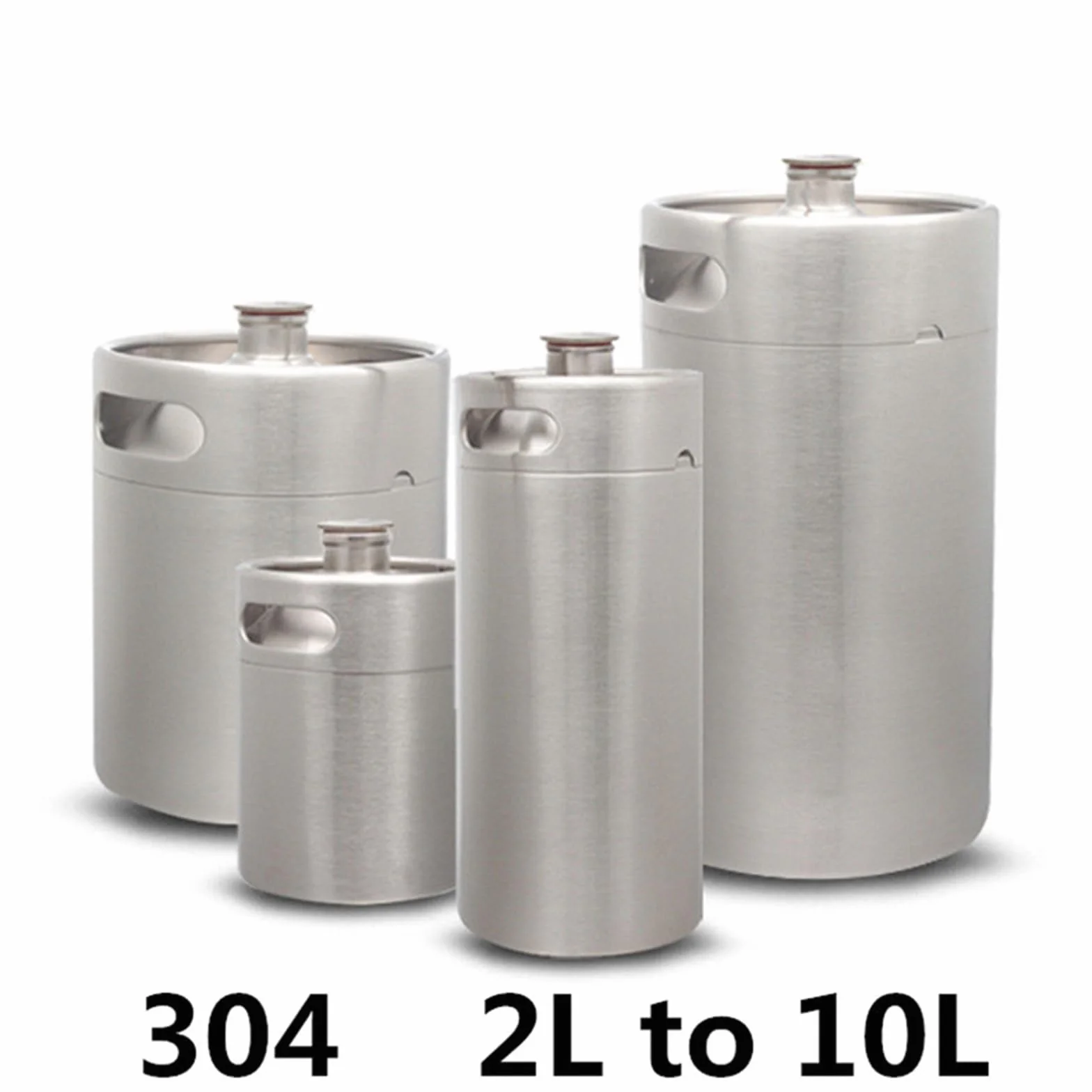 Cerveza elaborada Kit Cerveza Mini Barril de Cerveza Growler, Botella de Cerveza portátil, Herramienta de Accesorios para Barra de Vino para Hacer Cerveza en casa(3.6L Black)