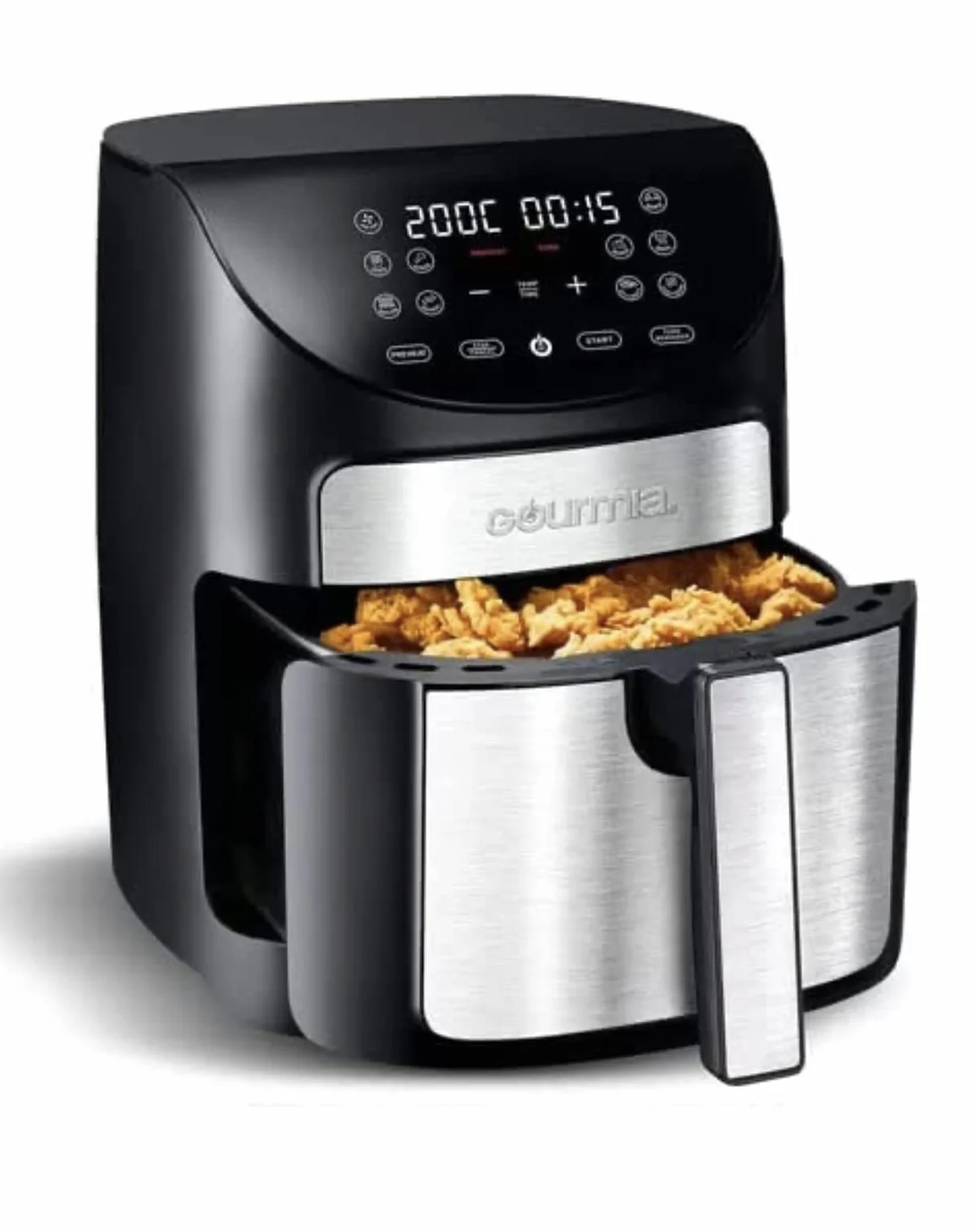 Gourmia Freidora de aire digital GAF798, 6,6 L, negro