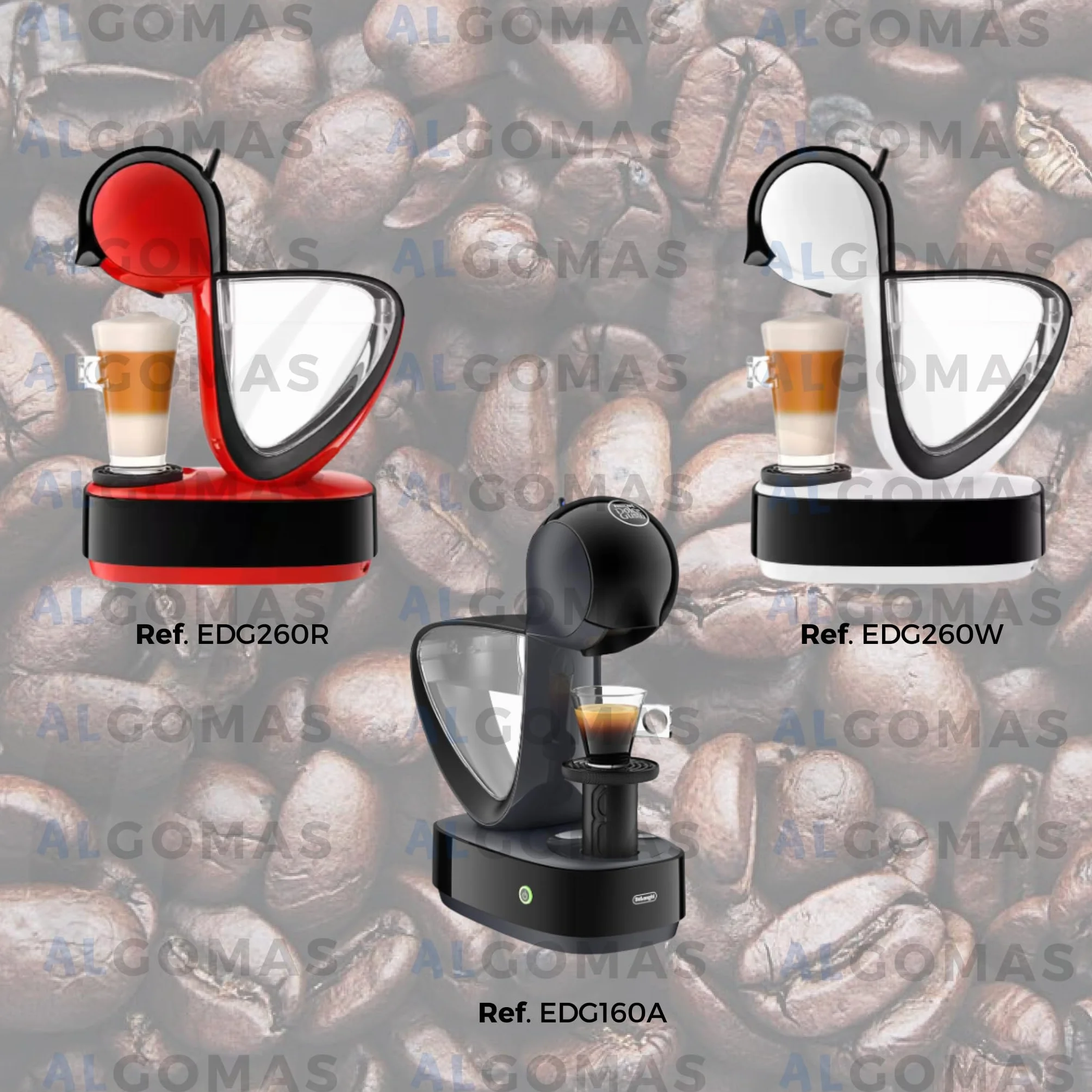 Soporte de Cápsulas MS-624560 Compatible con Nescafé Dolce Gusto Infinissima Negro para Cafeteras Krups y DeLonghi