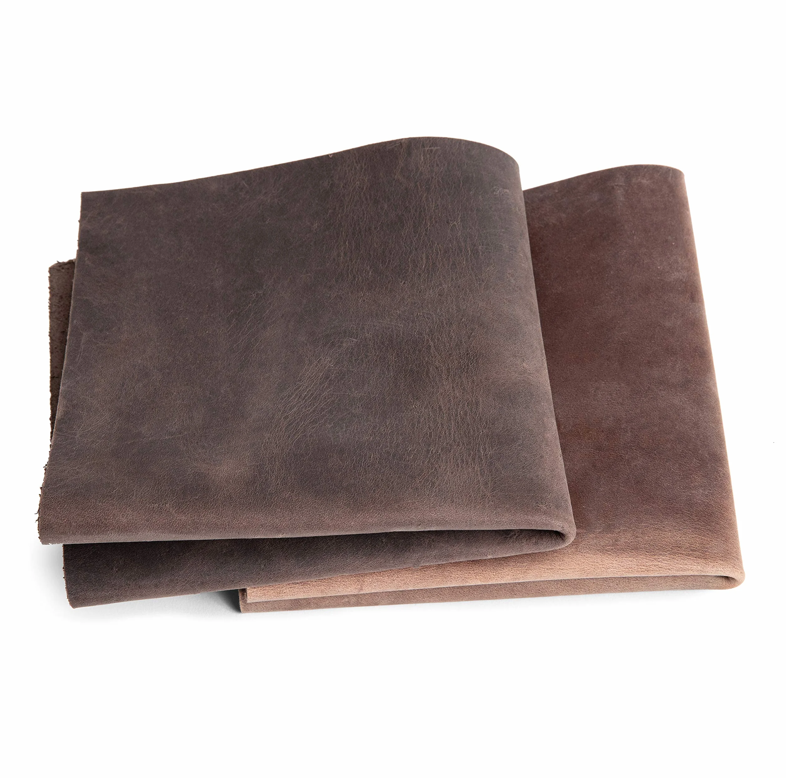 Cuero retro vintage | Marrón | Efecto pull-up, cuero engrasado, cuero grueso, cuero con aspecto antiguo | Marroquinería, para artesanía, tapicería, decoración | piezas de cuero | Formato A1