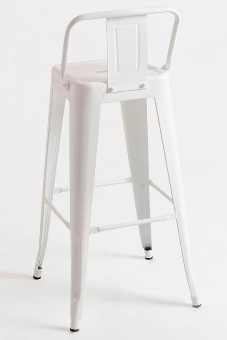 Regalos Miguel - Pack 2 Taburetes Torix Respaldo 100 cm - Blanco