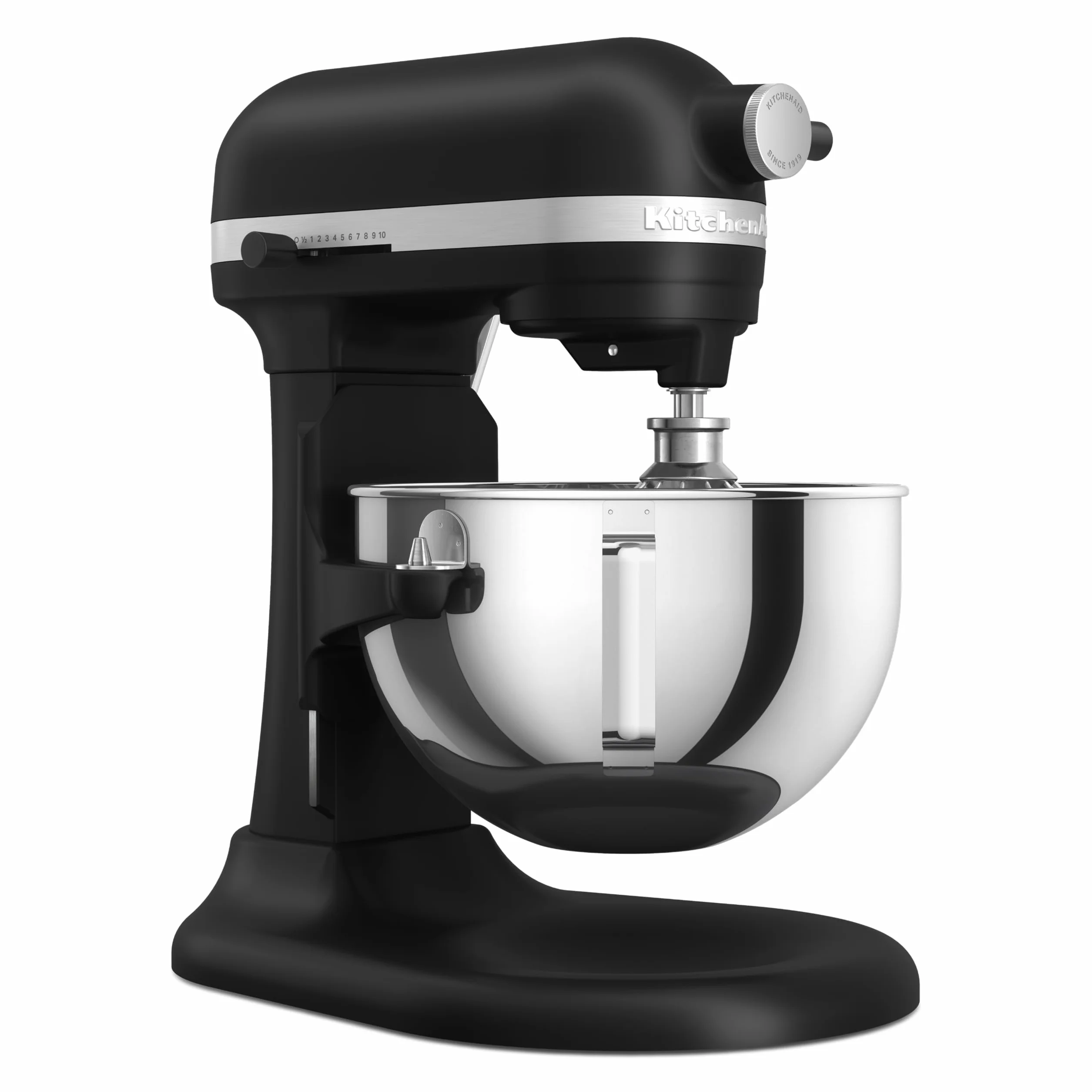 KitchenAid Batidora Amasadora Bowl-Lift 5.2L Heavy Duty, Cuerpo y Engranajes Metálicos, 11 Velocidades, Flex Edge, 67 Puntos de Contacto, Negro Mate