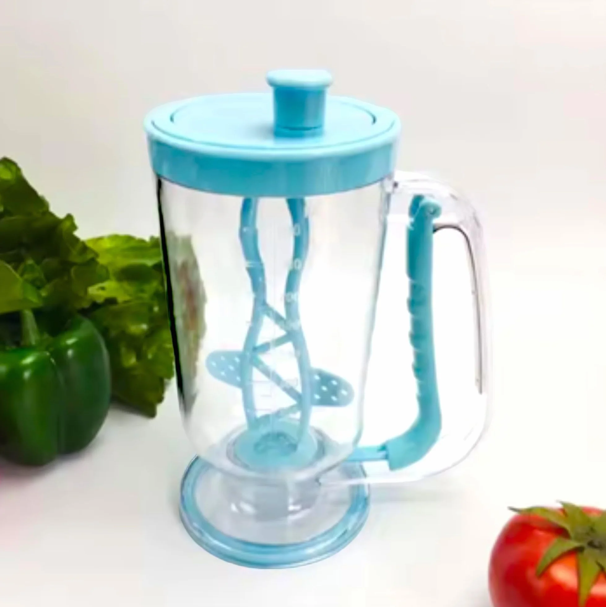 Dispensador de Masa para Tortitas - 900 ml - Dispensador de Masa - Crepes - Reposteria Utensilios - Crepera - Utensilios de reposteria y pastelería – Acero INOX. (dispensador plastico)