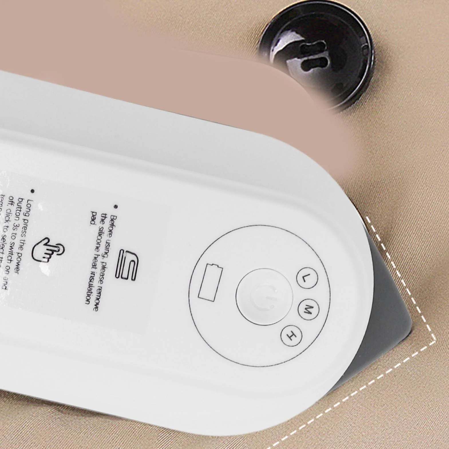 FILFEEL Máquina de Planchar Eléctrica de mano: Plancha de Ropa Portátil con 3 Configuraciones de Temperatura, Batería Inalámbrica de 5000 MAh, Calentamiento Rápido en 30 Segundos para Uso en el