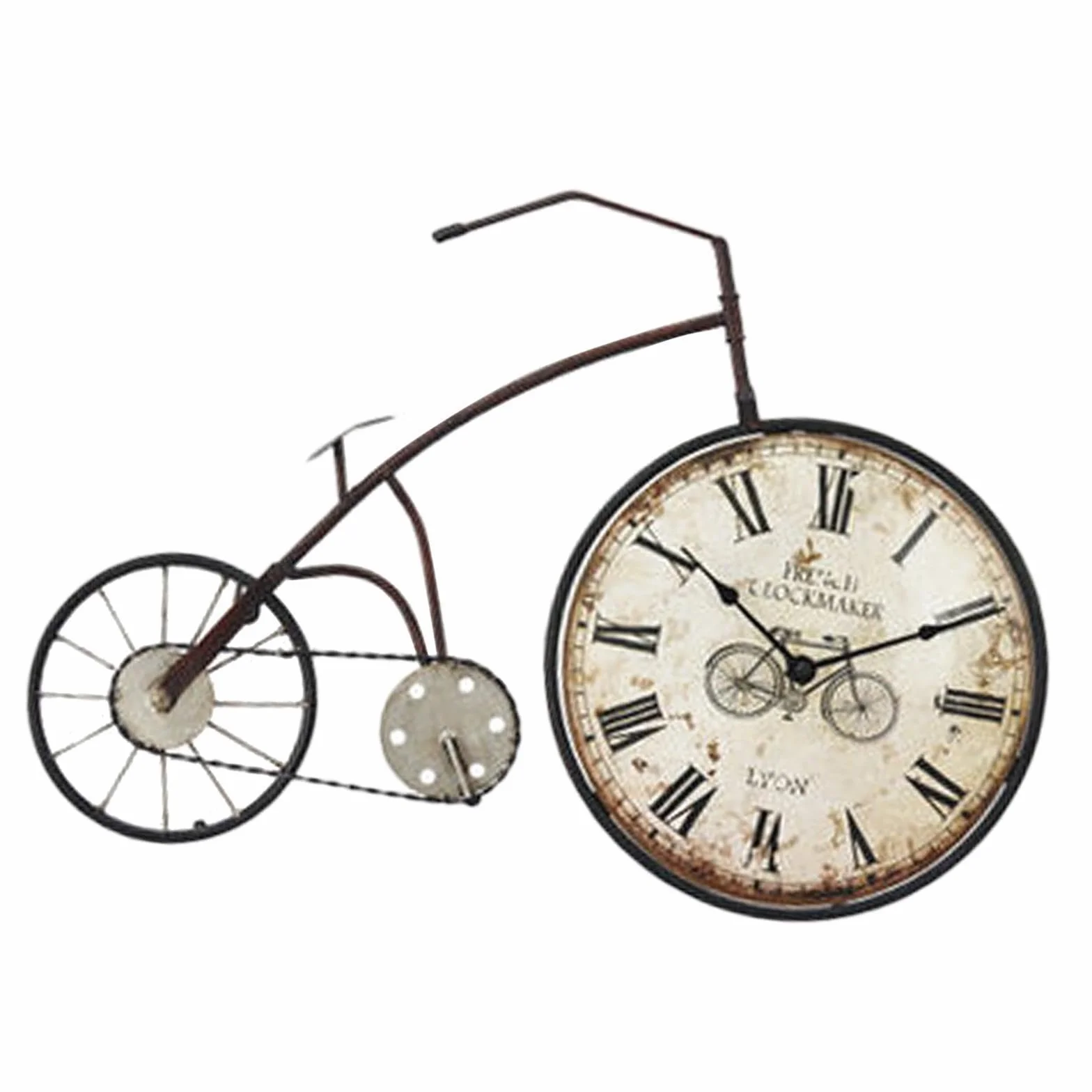 Reloj de Pared Decorativo con diseño de Bicicleta, Estilo Industrial, Apartamentos, Ideal para Mejorar el General, Metro