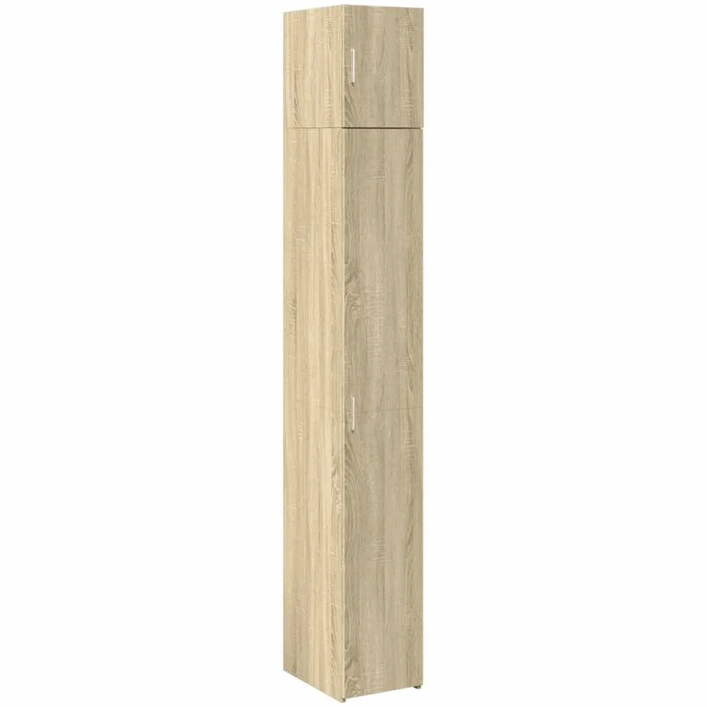 vidaXL Armario Estrecho Madera ingeniería Roble Sonoma 30x42,5x225 cm