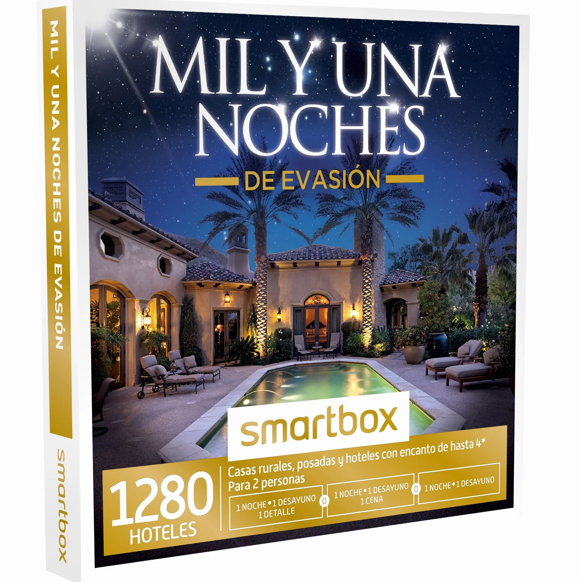 SMARTBOX - Caja Regalo -MIL Y UNA NOCHES DE EVASIÓN - 1280 casas rurales y hoteles con encanto de hasta 4* en España, Italia, Francia o Portugal