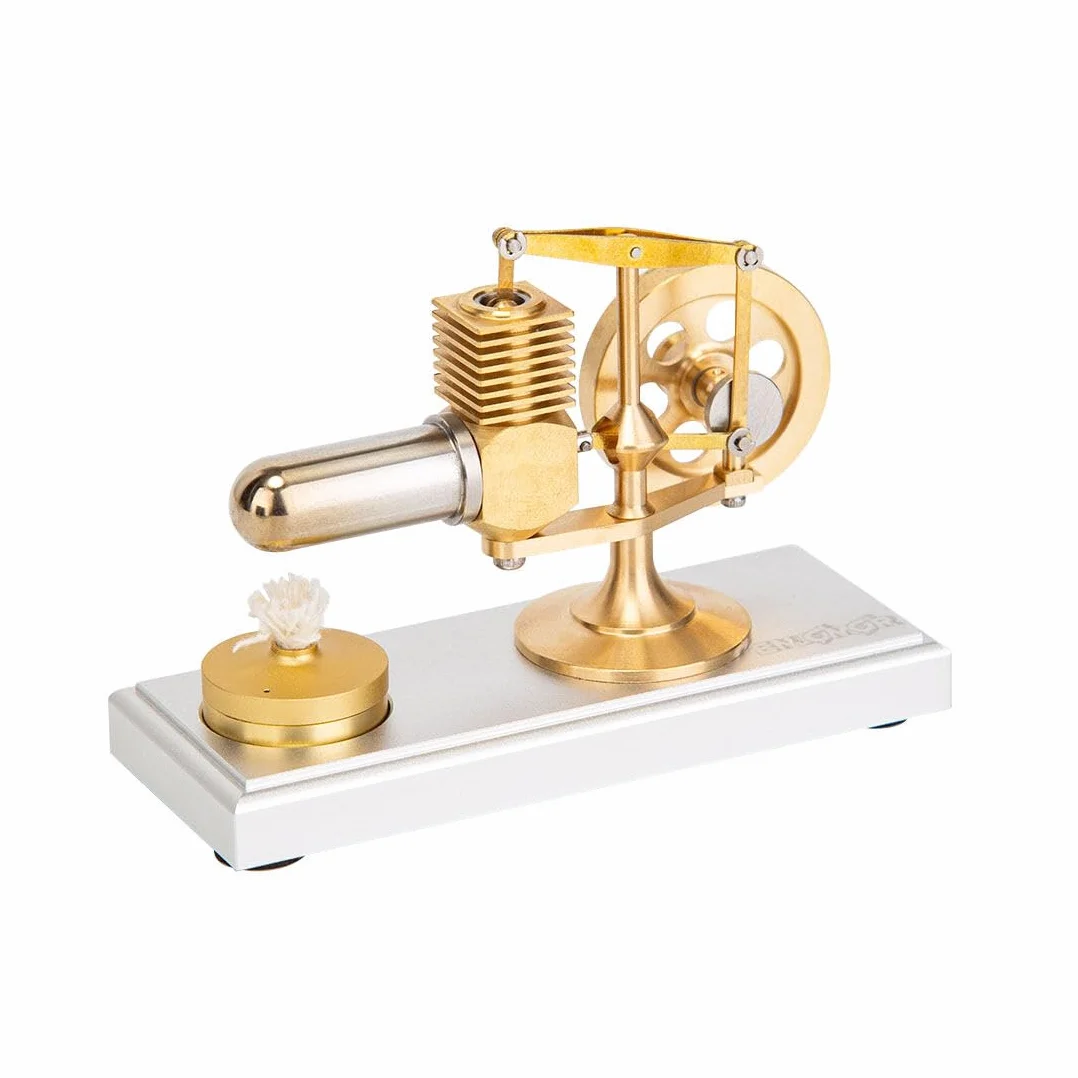 Sterling Engine Kit, Sterling Motor Mini-Balancierbar Balancierbar Aire Caliente Motor Externo Stirling Motor Modelo, Juguete Educativo Regalo de Cumpleaños para los entusiastas de la tecnología (RTR)
