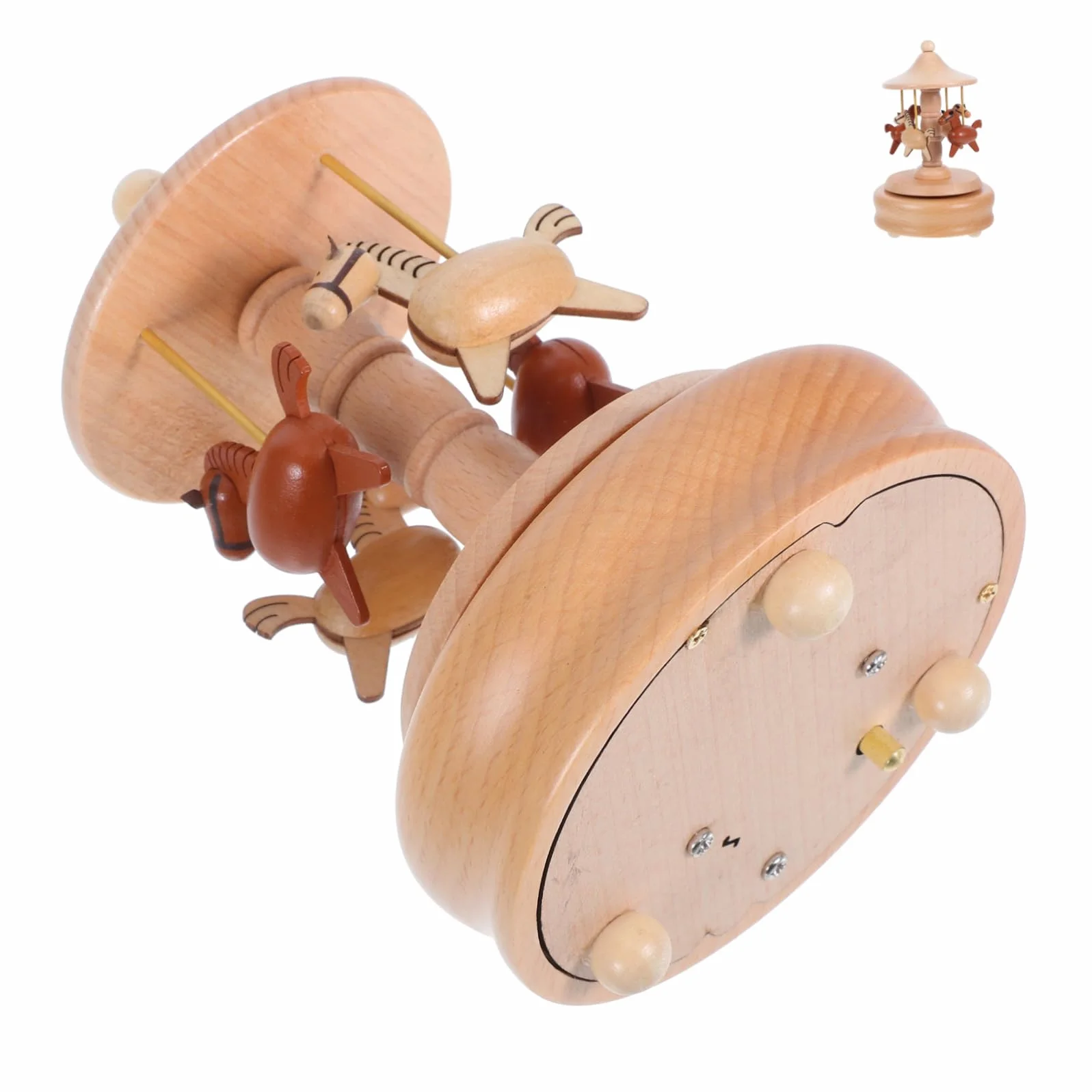 HANABASS Caja Musical De Madera Vintage Decoración De De Cumpleaños Adultos Agradable para Ocasiones Especiales