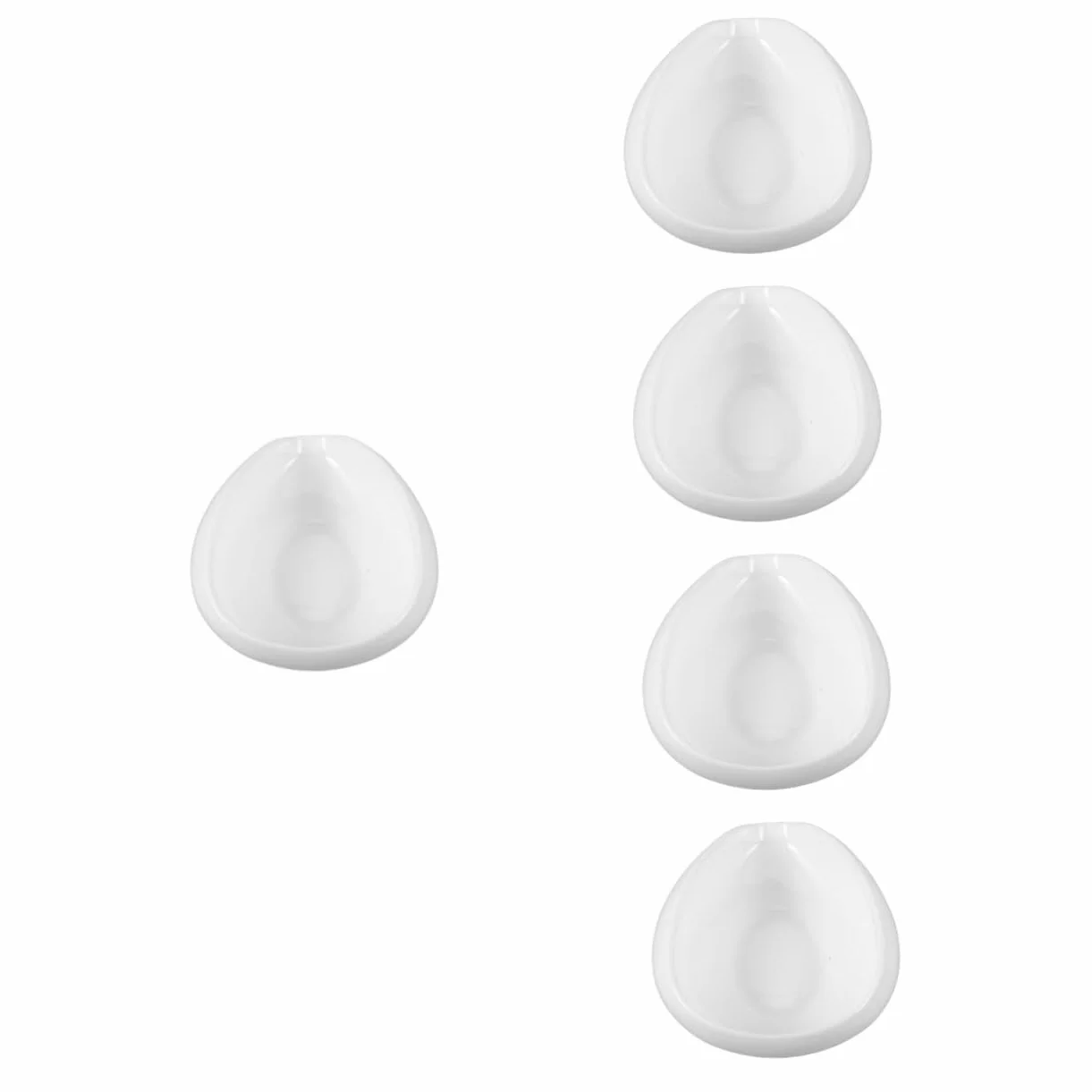 5 Piezas Bandeja De Exhibición Cuchara Medidora De Granos De Café Cuchara De Té Kongfu Vaso Dosificador De Cafe Recipiente De Té Suelto Platos De Granos De Café Cerámica Ciieeo