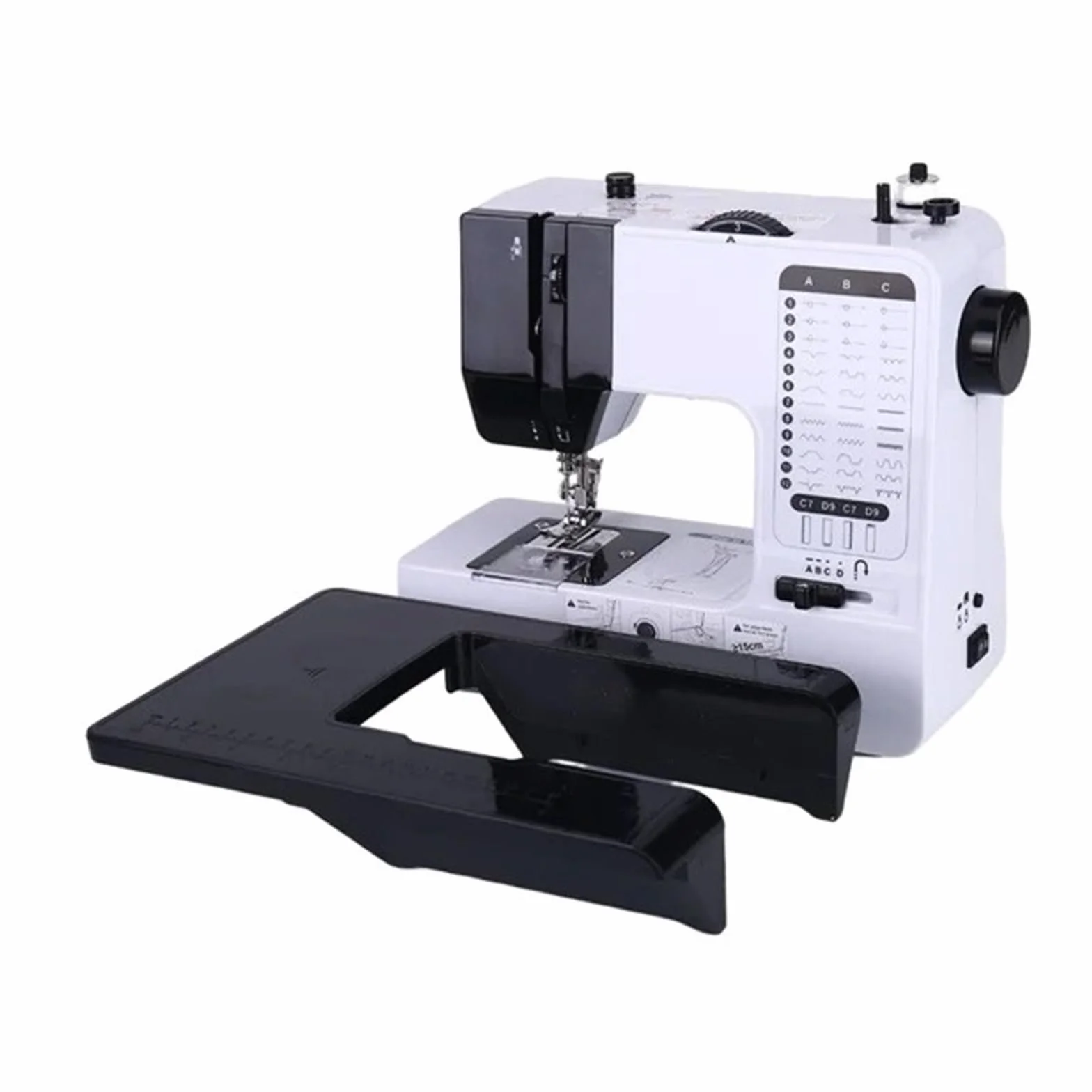 Máquina De Coser Portátil, Práctica, Mini, Con Pie Prensatelas Reemplazable, 40 Puntadas, Botón Inicio For Overlock, Eléctrica, Pedal Mesa