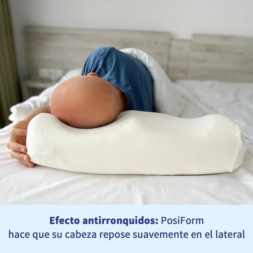 PosiForm - Almohada antirronquidos + guía antirronquidos de 40 páginas gratis de SomniShop