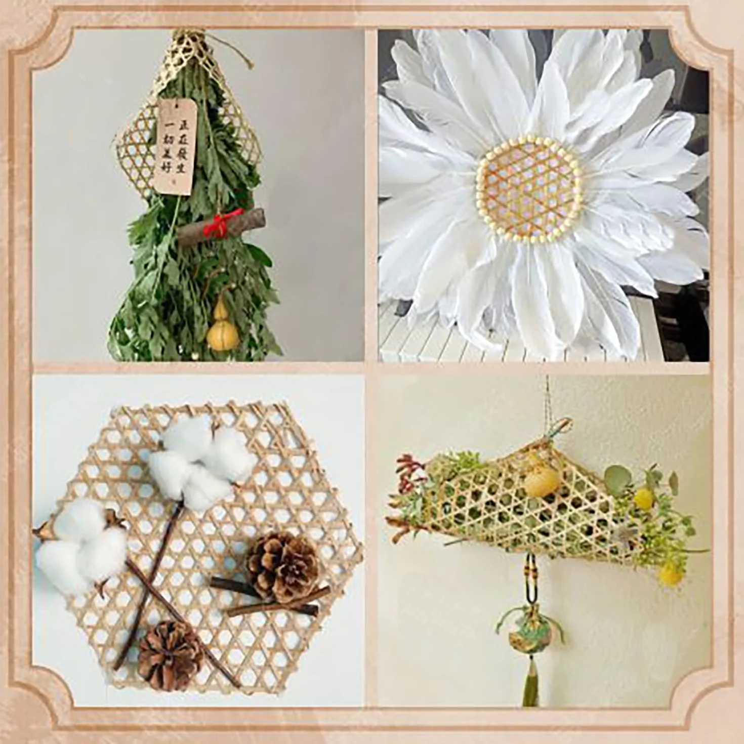 Bambú Vaporera Steamer Mat 6 Piezas Hexagonal Reutilizable Horno Cocinar