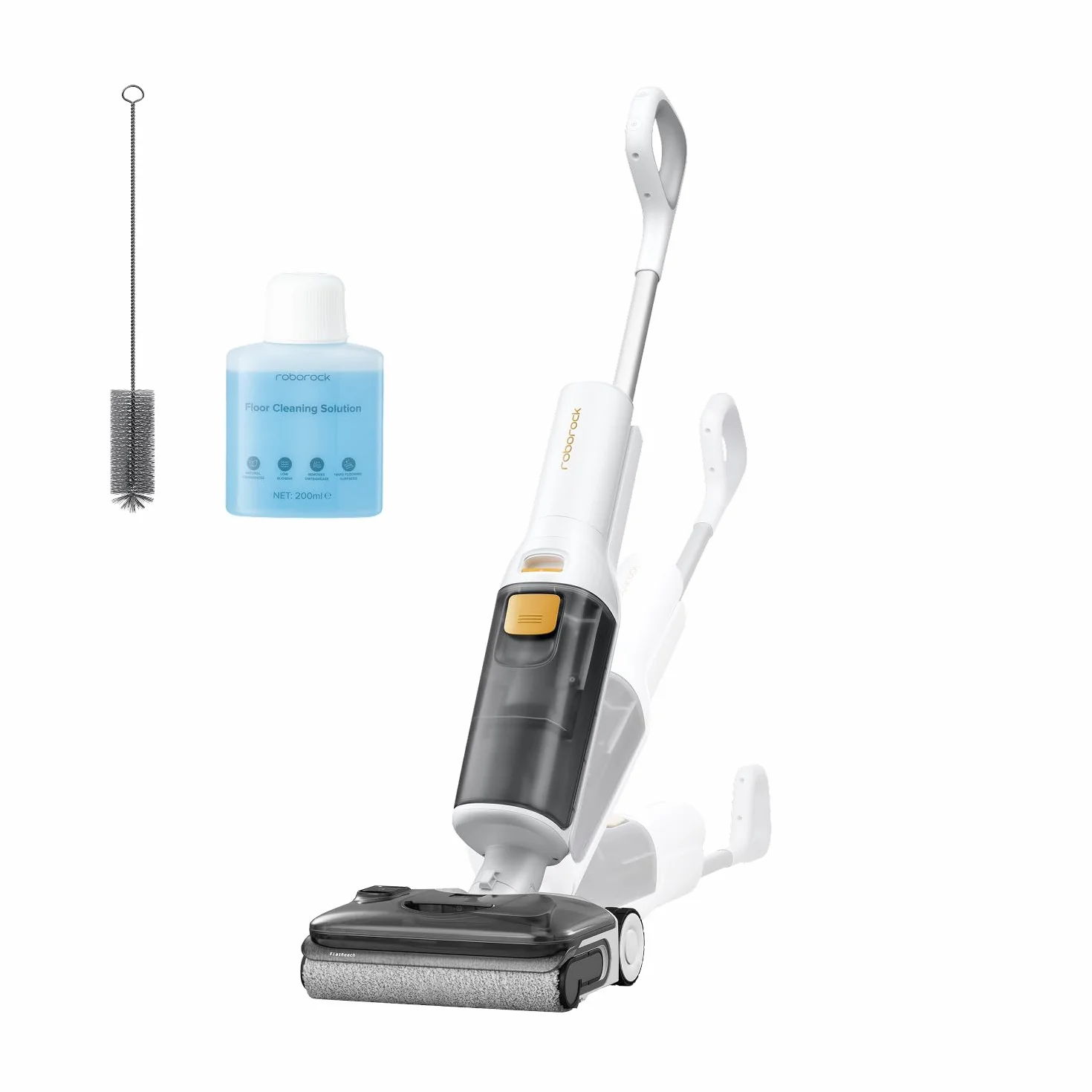 roborock F25 GT Gen 2 Aspiradora en Seco y Húmedo de 20.000 Pa | Aspiradora-Fregona Sin Cable, Autolimpieza a 90 °C y Secado, Limpieza de Bordes, Diseño Plano de 180°, Compacta (12,5 cm)