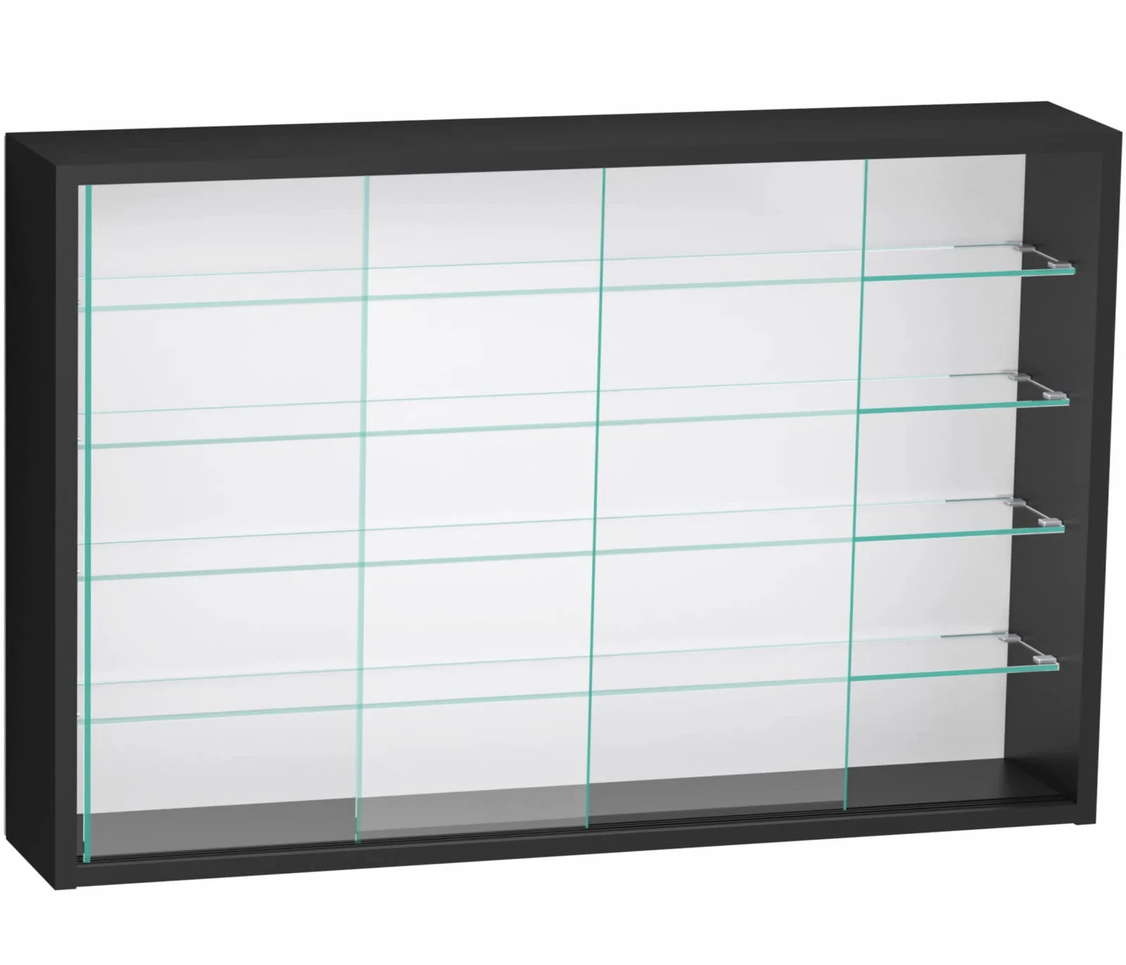 VDD Vitrina de pie colgante – puertas correderas – 75 x 55 x 14 cm